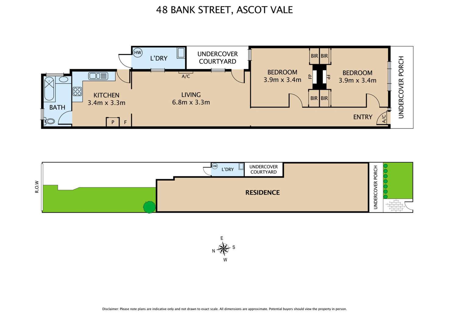 Floorplan of Homely house listing, 48 Bank Street, Ascot Vale VIC 3032