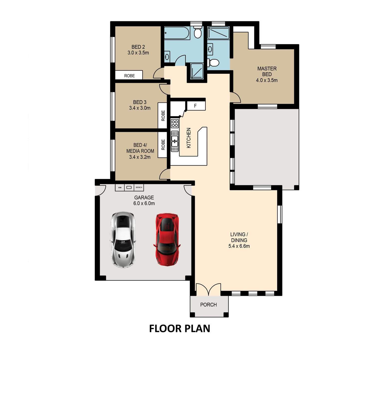 Floorplan of Homely house listing, 42 Crosby Street, Zuccoli NT 832