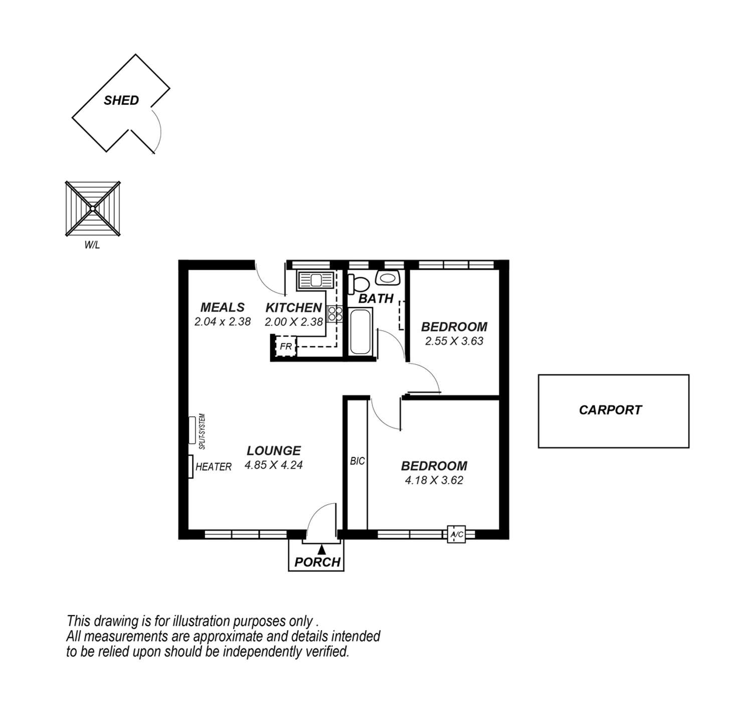 Floorplan of Homely unit listing, 3/394 Anzac Highway, Camden Park SA 5038