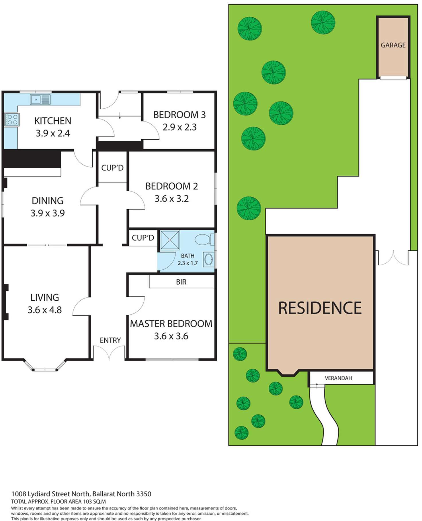 Floorplan of Homely house listing, 1008 Lydiard Street North, Ballarat North VIC 3350
