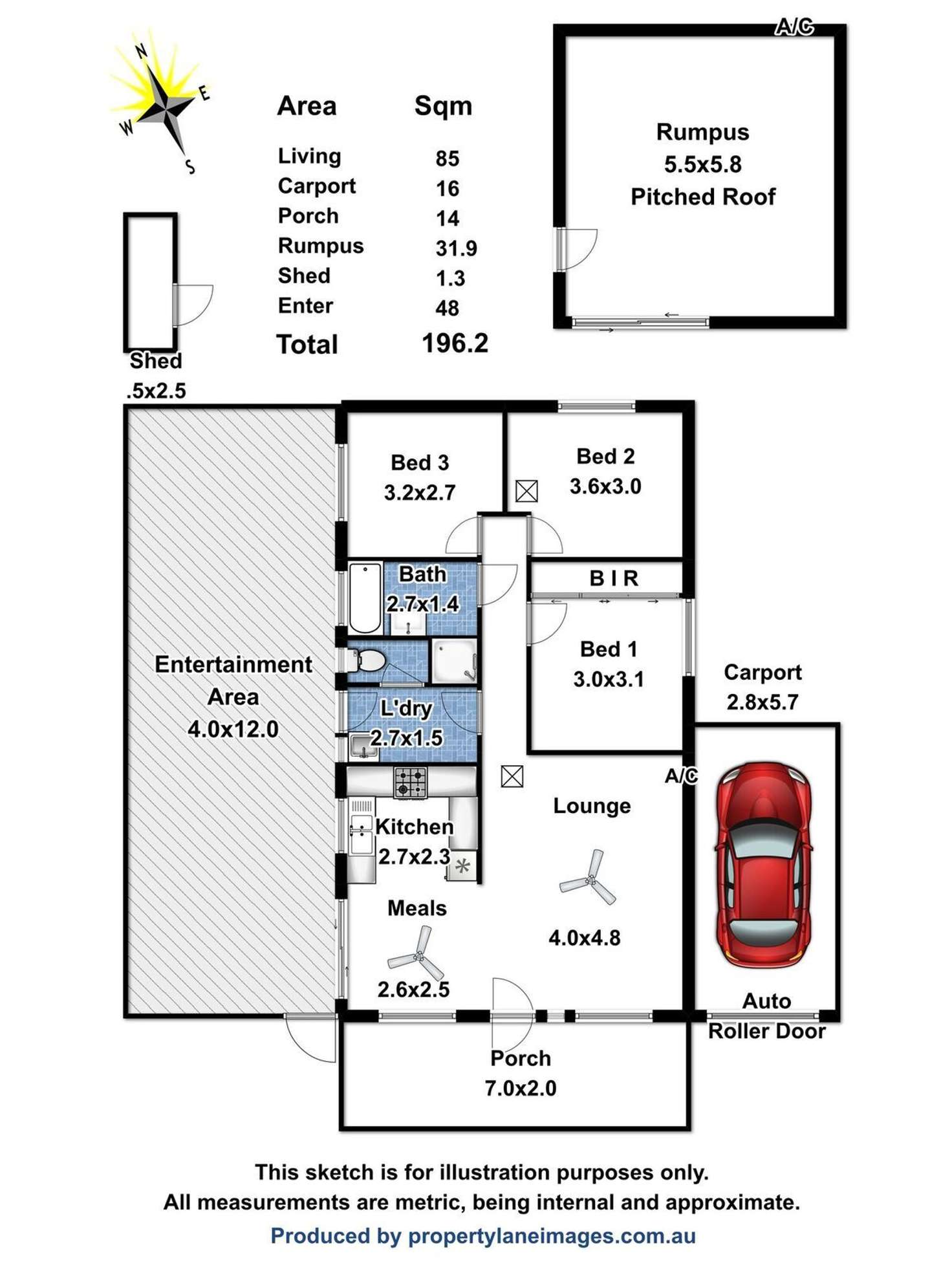 Floorplan of Homely house listing, 12 Insignia Avenue, Andrews Farm SA 5114