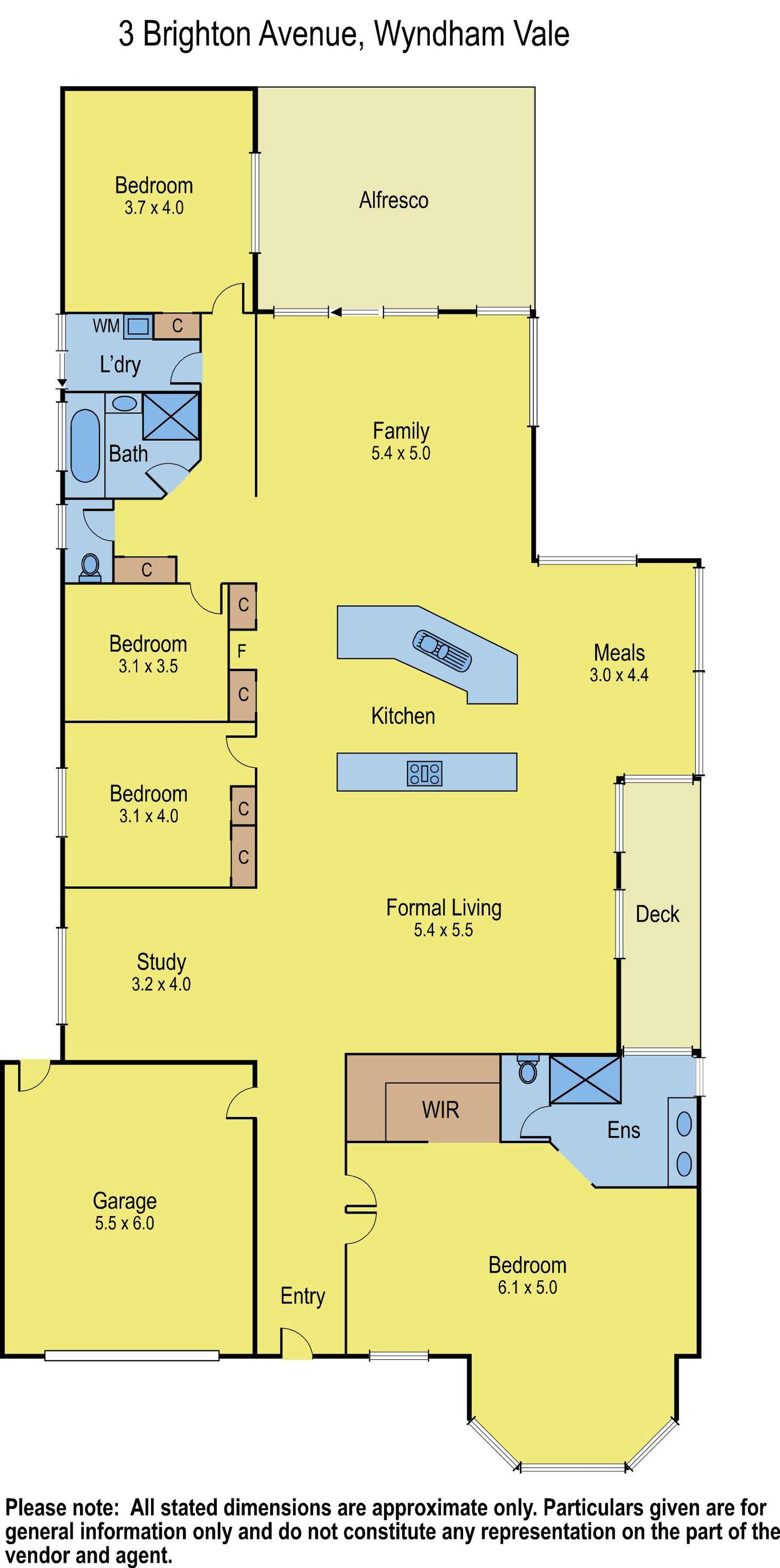 Floorplan of Homely house listing, 3 Brighton Avenue, Wyndham Vale VIC 3024