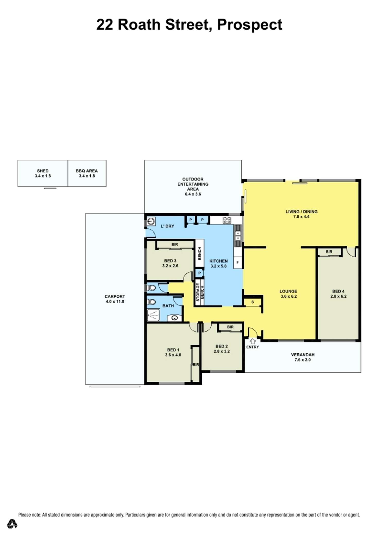 Floorplan of Homely house listing, 22 ROATH PL, Prospect NSW 2148
