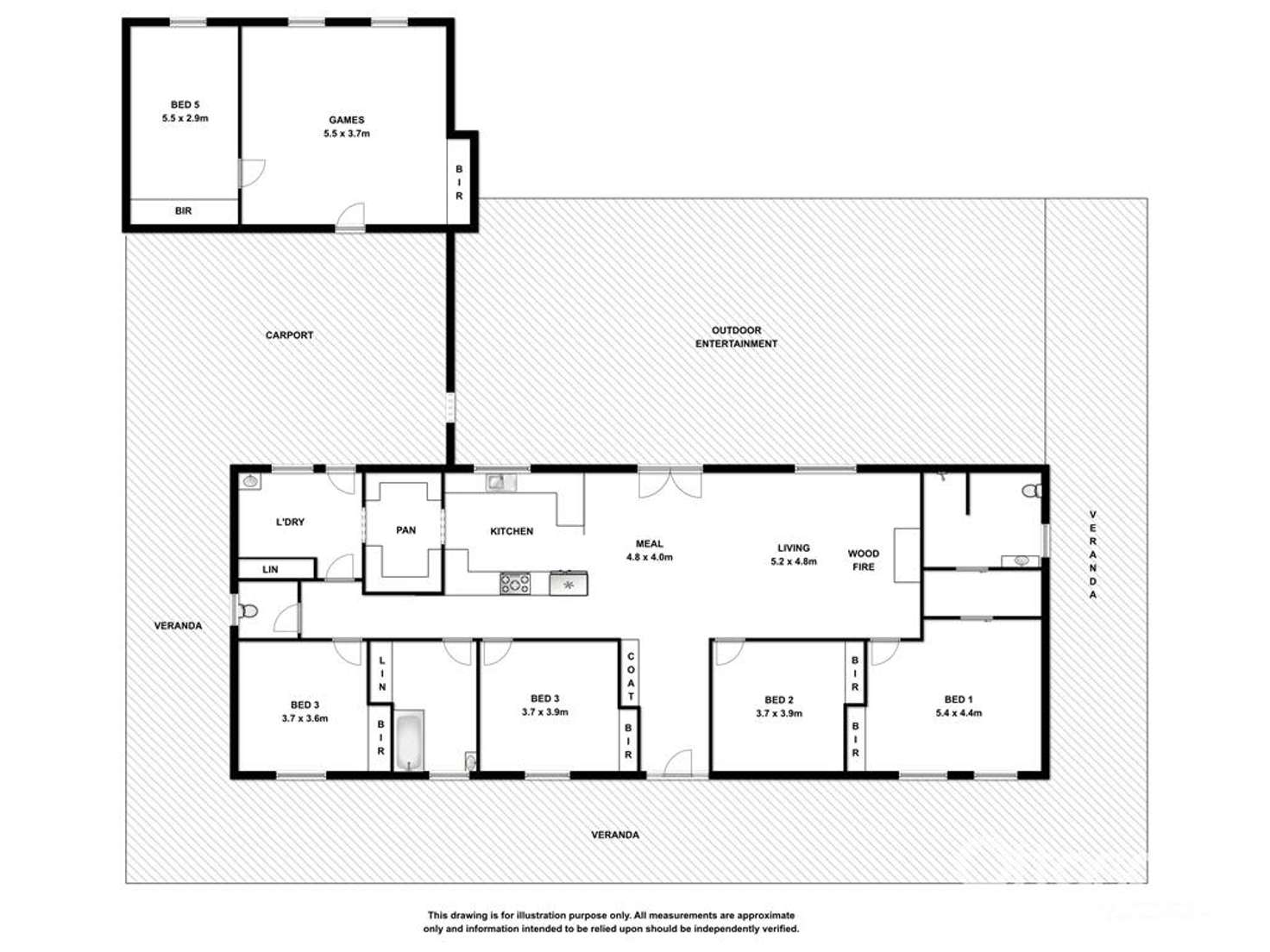 Floorplan of Homely house listing, 1670 Wimmera Highway, Apsley VIC 3319