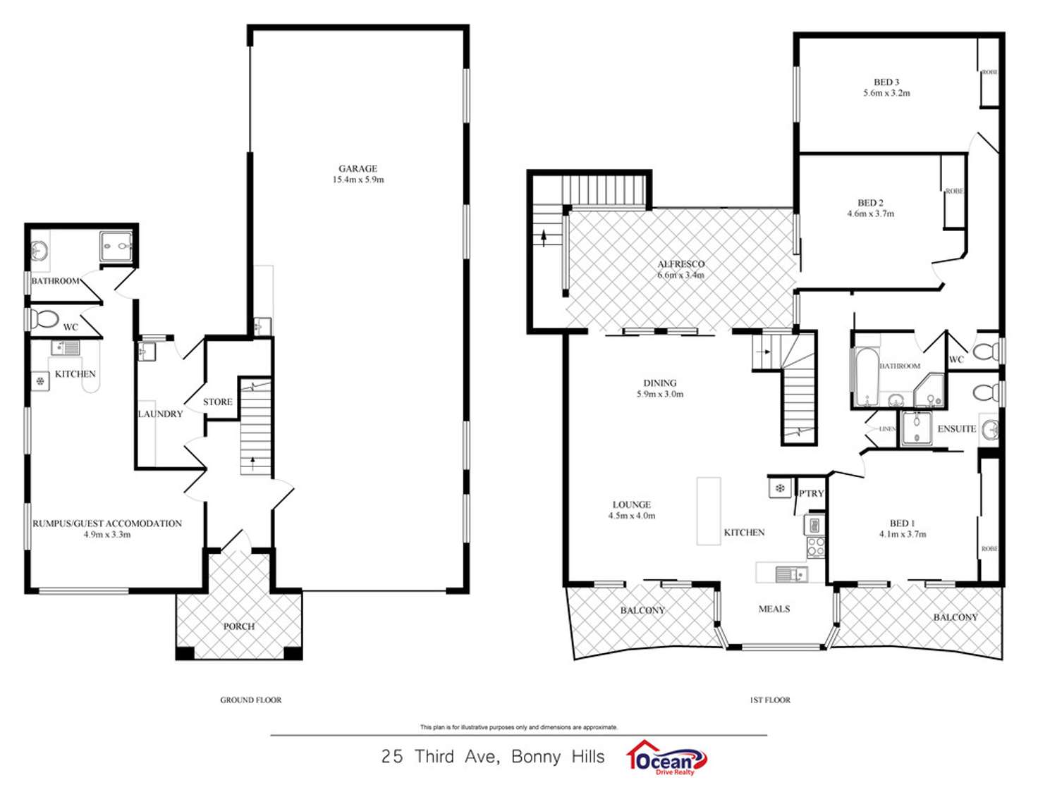 Floorplan of Homely house listing, 25 Third Avenue, Bonny Hills NSW 2445