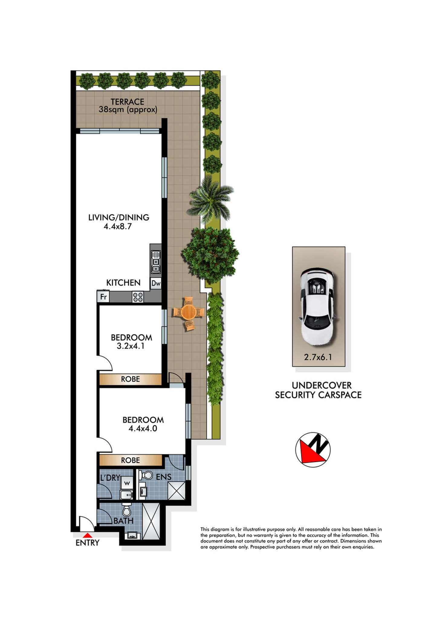 Floorplan of Homely apartment listing, 1/53 Birriga Road, Bellevue Hill NSW 2023