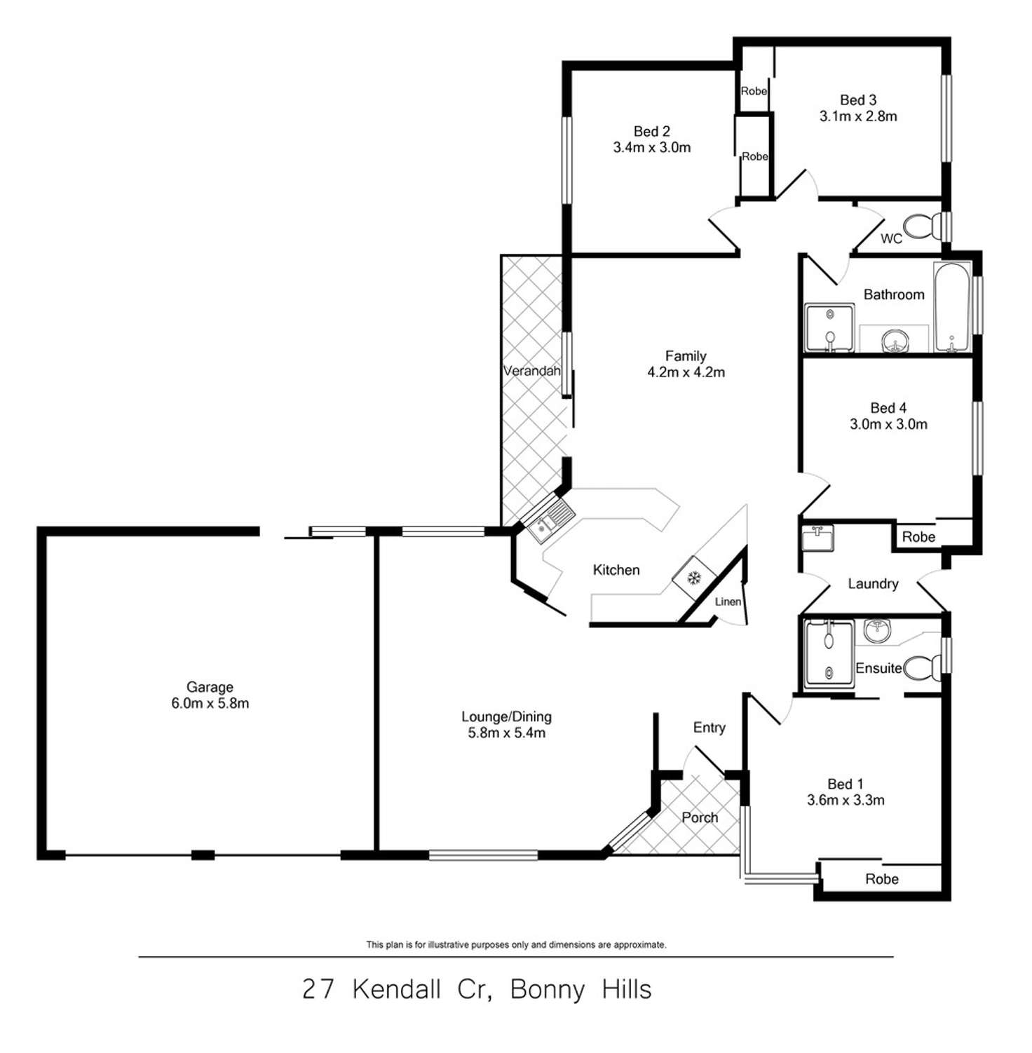 Floorplan of Homely house listing, 27 Kendall Crescent, Bonny Hills NSW 2445