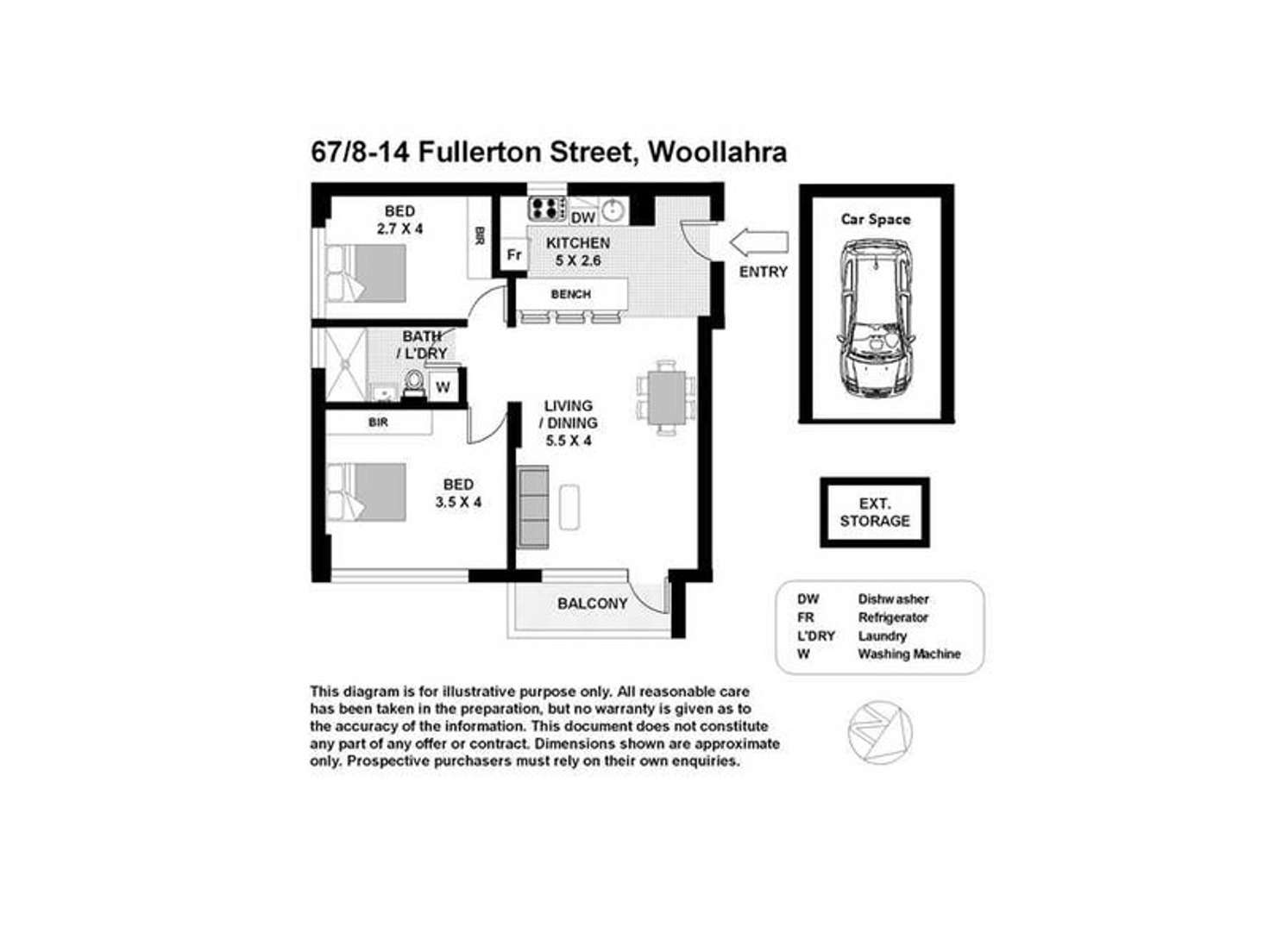 Floorplan of Homely apartment listing, 67/8-14 Fullerton Street, Woollahra NSW 2025