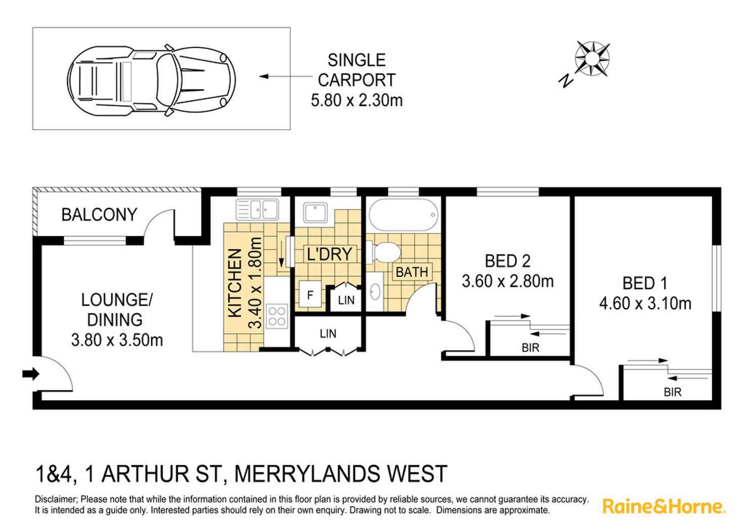 Floorplan of Homely apartment listing, 3./1 Arthur Street, Merrylands West NSW 2160