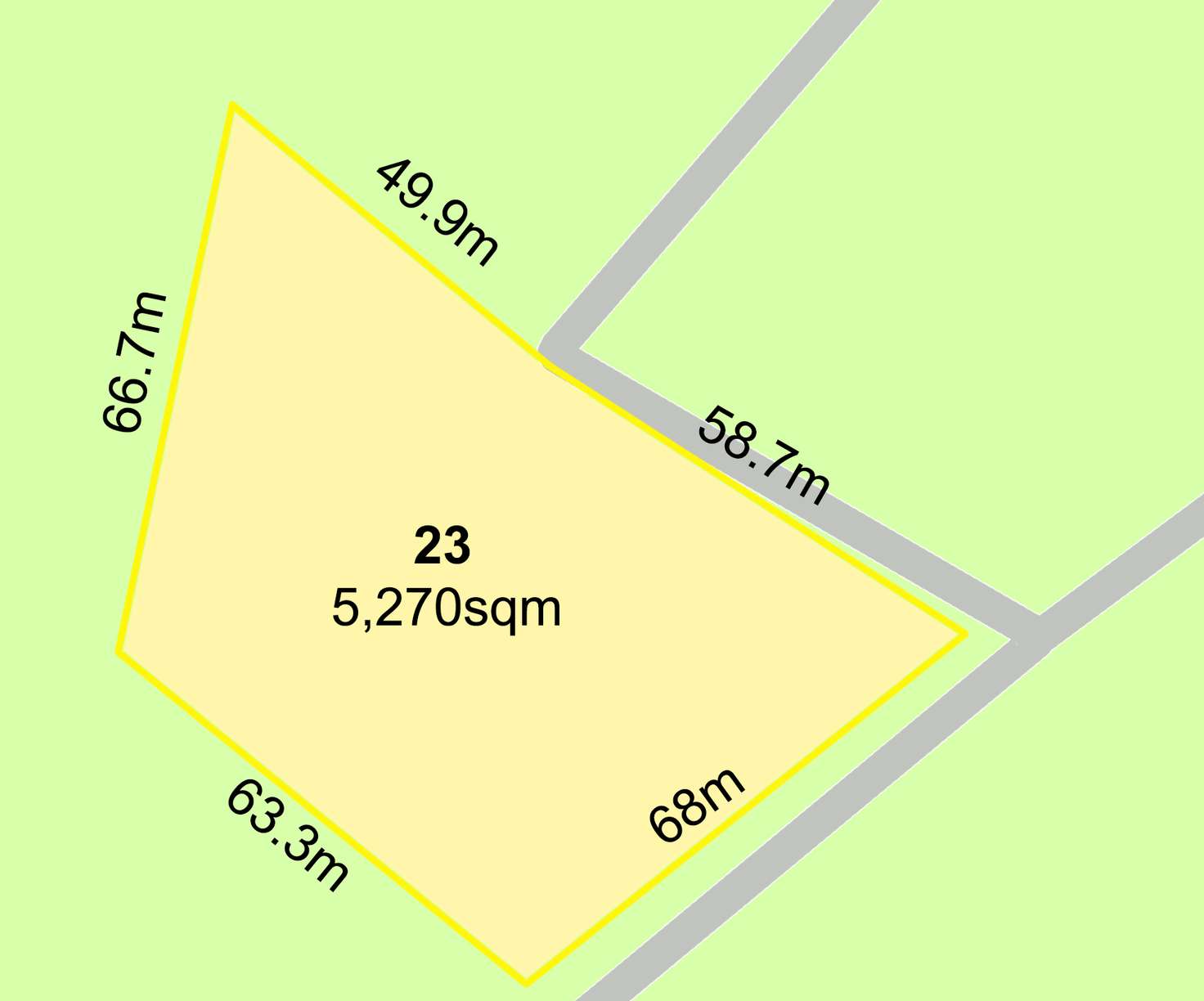 Floorplan of Homely residentialLand listing, 23 Highlands Avenue, Surf Beach NSW 2536