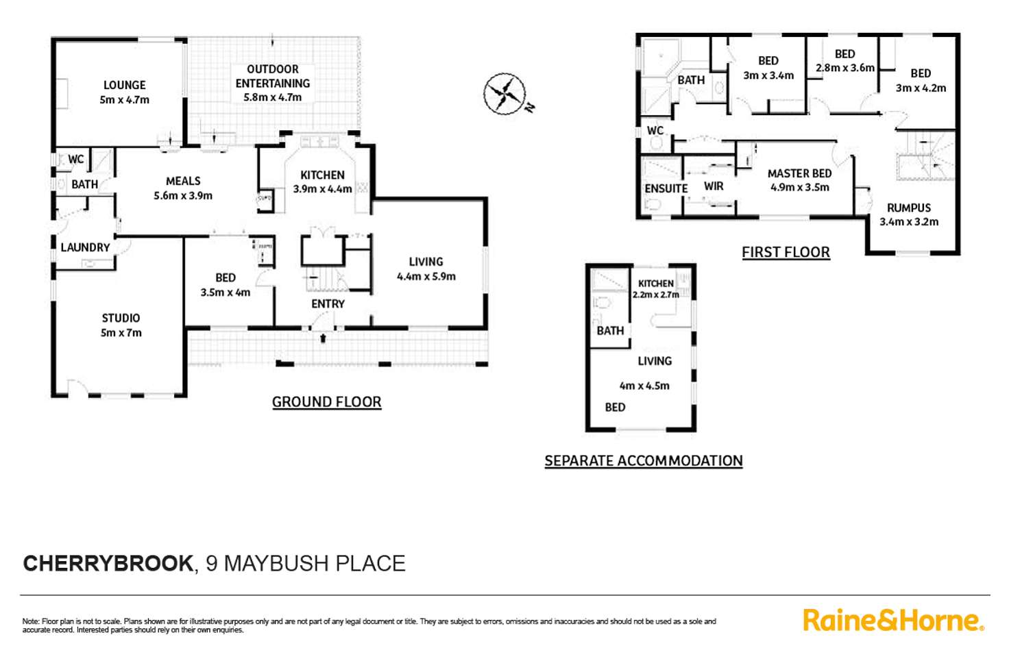 Floorplan of Homely house listing, 9 Maybush Place, Cherrybrook NSW 2126