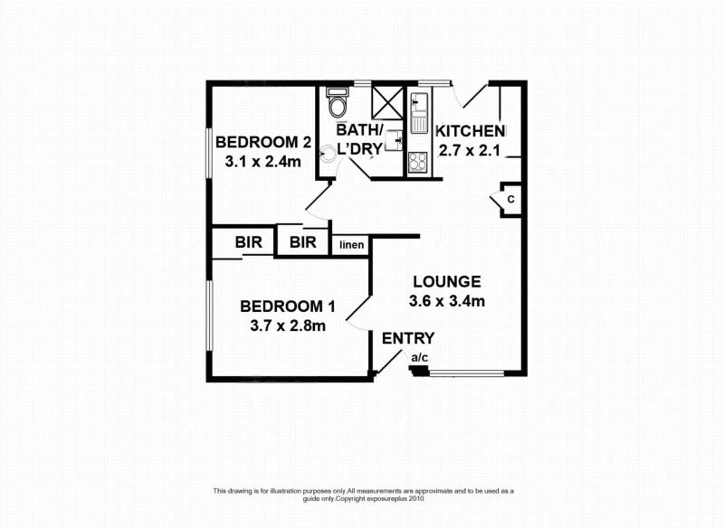 Floorplan of Homely unit listing, 1/49 Duthy Street, Malvern SA 5061