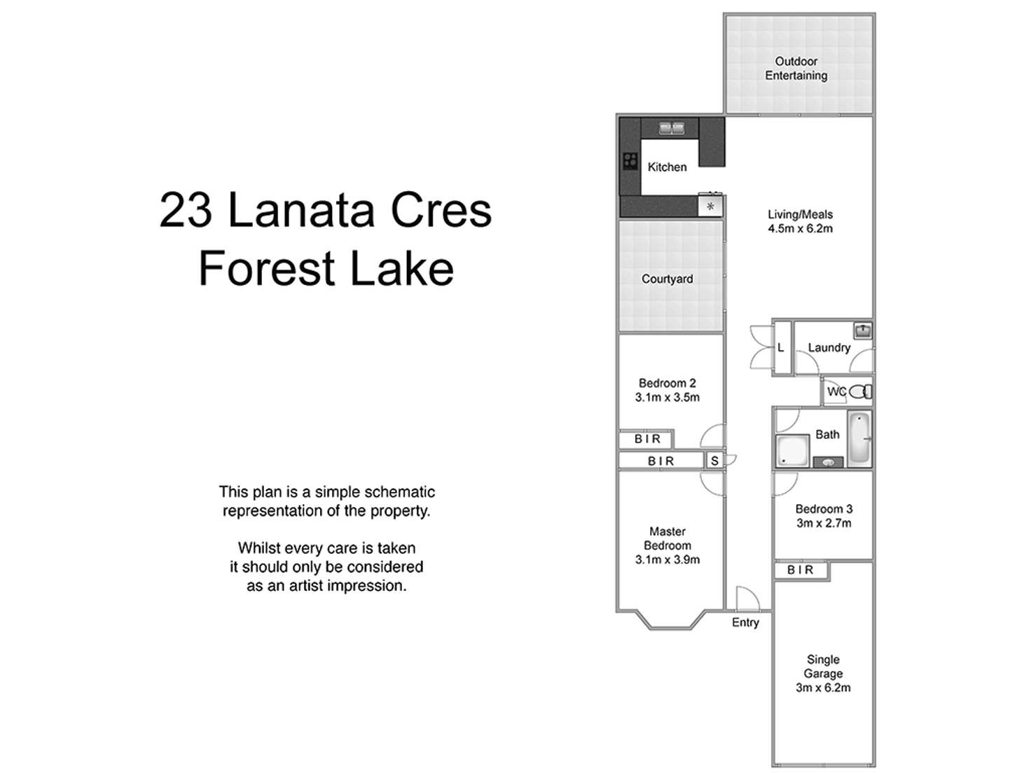 Floorplan of Homely house listing, 23 Lanata Crescent, Forest Lake QLD 4078
