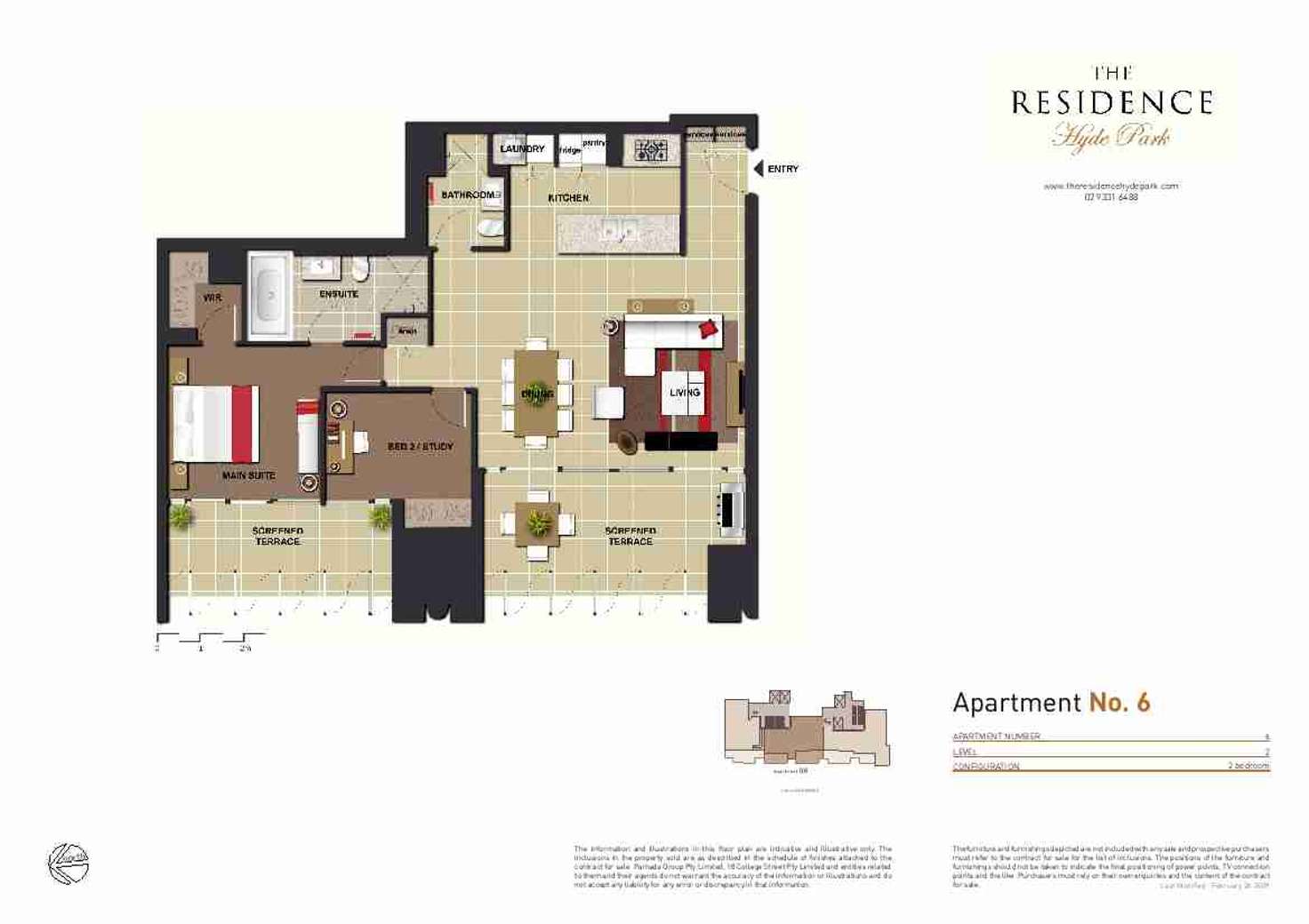 Floorplan of Homely apartment listing, 6/18 College Street, Sydney NSW 2000