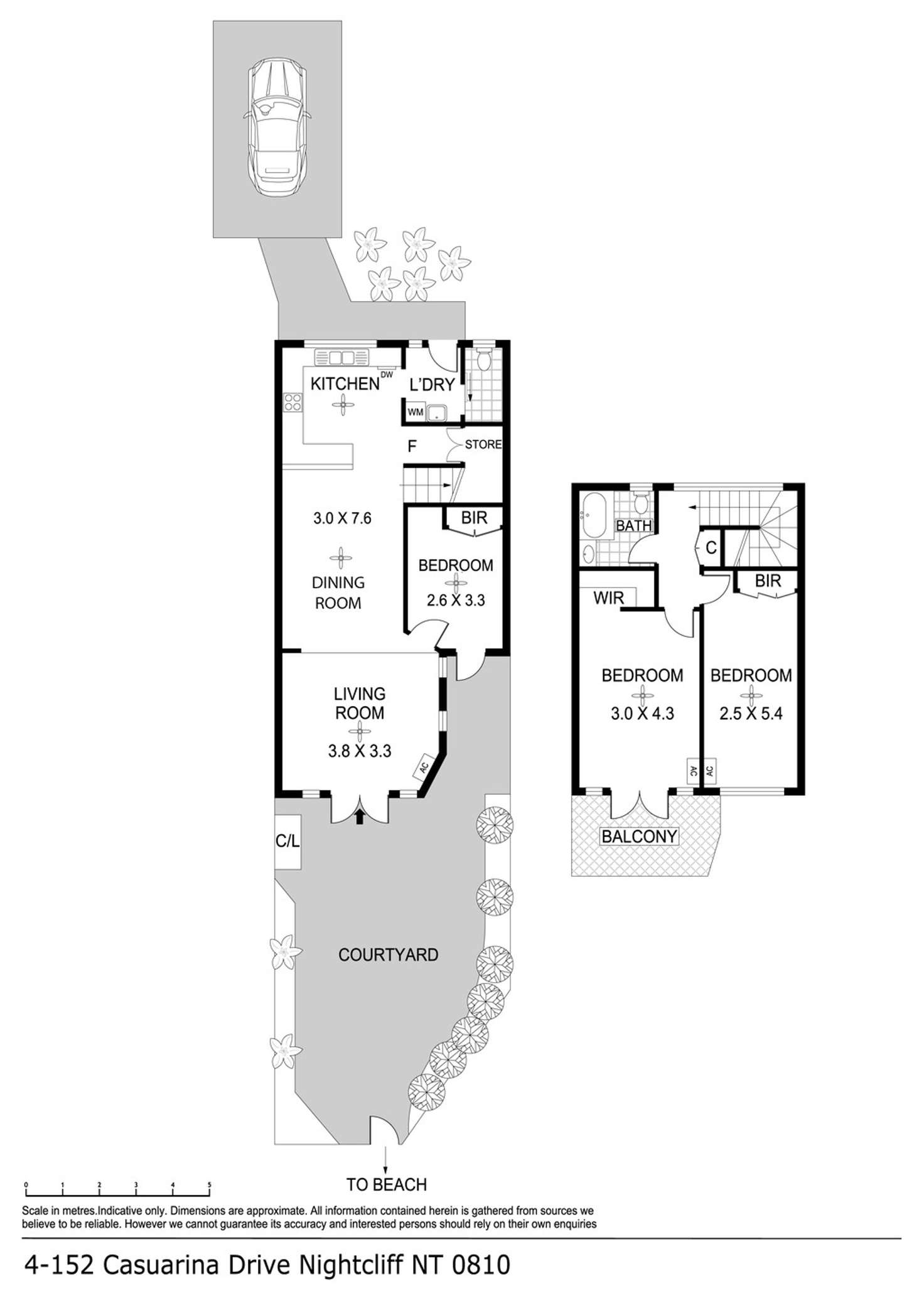 Floorplan of Homely townhouse listing, 4/152 Casuarina Drive, Nightcliff NT 810