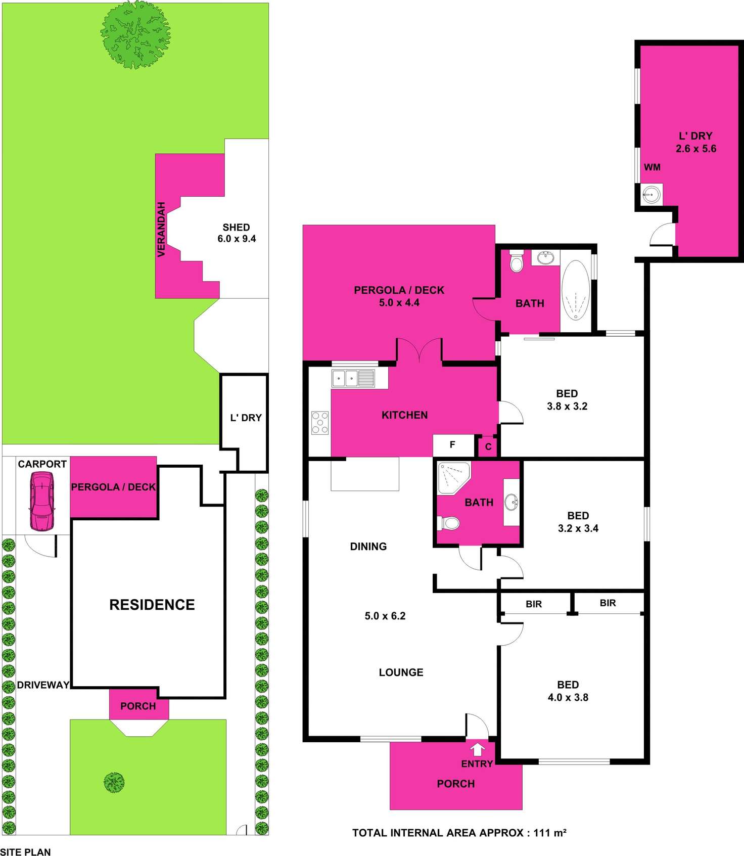 Floorplan of Homely house listing, 6 Myrtle Grove, North Shore VIC 3214