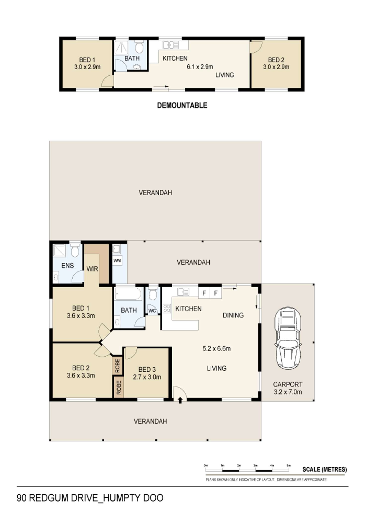 Floorplan of Homely house listing, 90 Redgum Drive, Humpty Doo NT 836