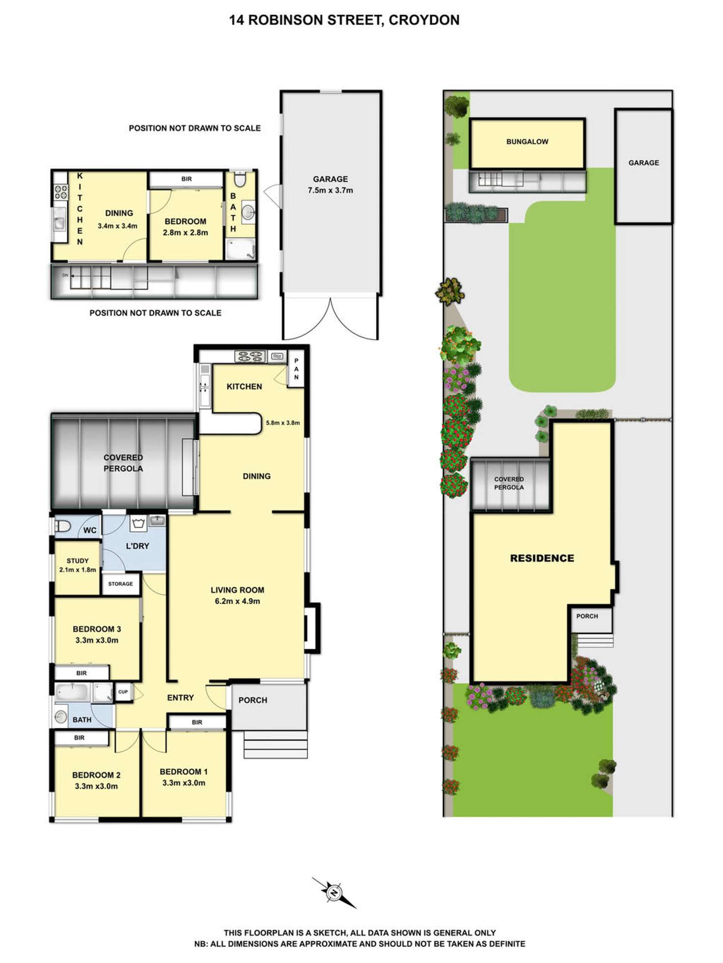 Floorplan of Homely house listing, 14 Robinson Street, Croydon VIC 3136