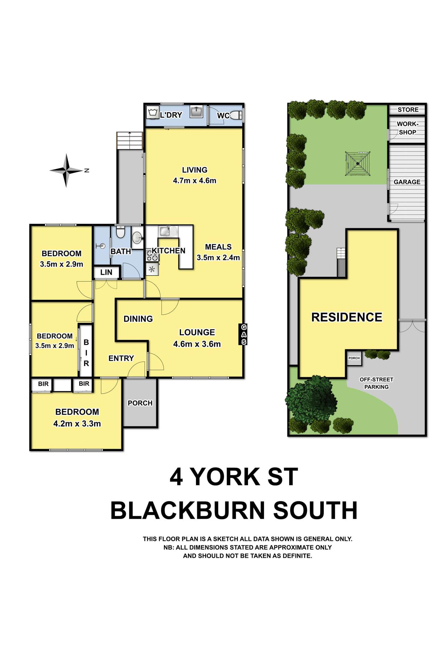 Floorplan of Homely house listing, 4 York Street, Blackburn South VIC 3130