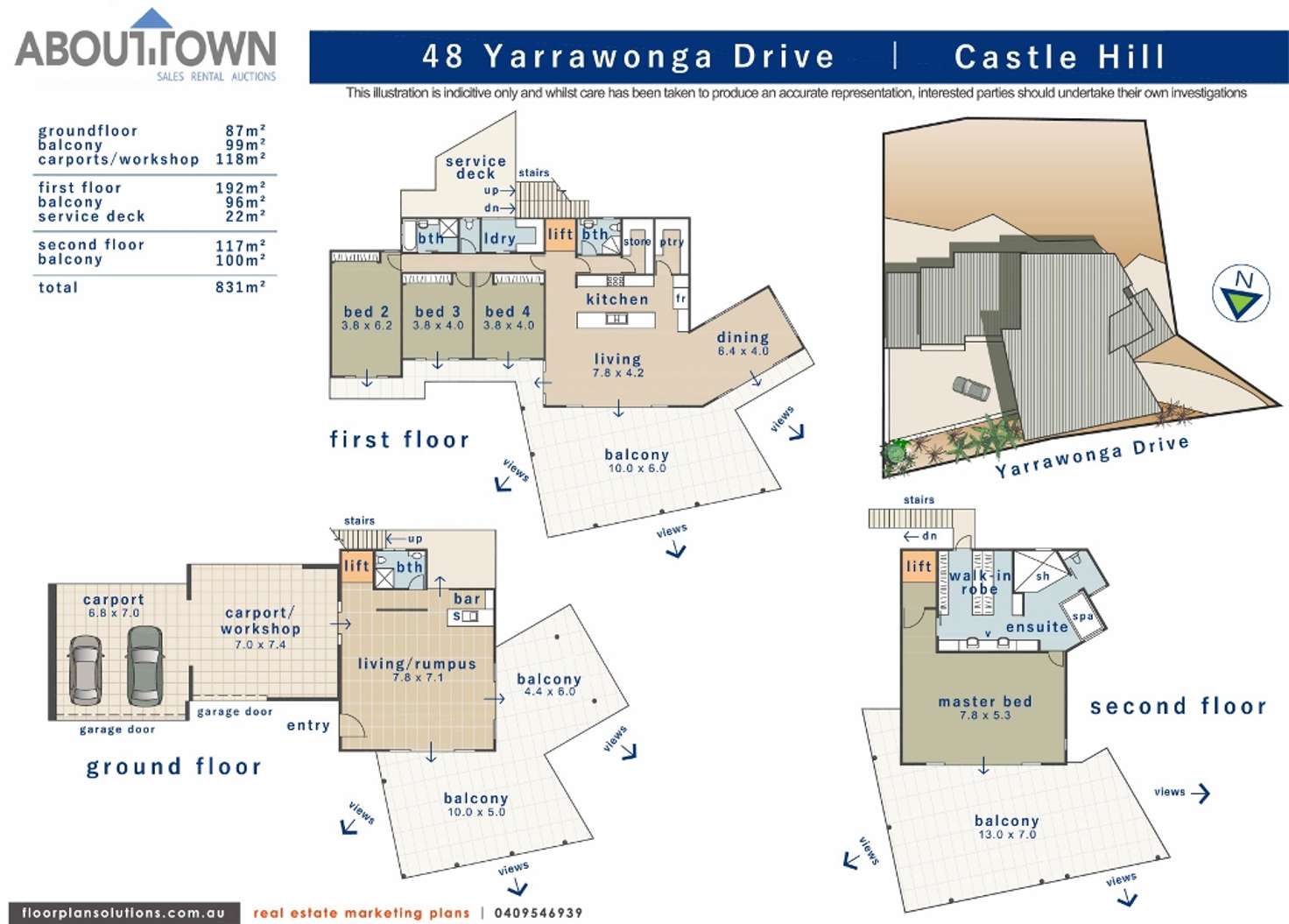 Floorplan of Homely house listing, 48 Yarrawonga Drive, Castle Hill QLD 4810