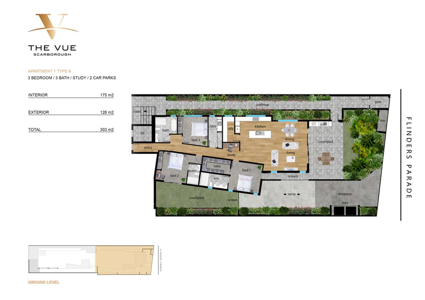 Floorplan of Homely apartment listing, 1/131 Flinders Parade, Scarborough QLD 4020