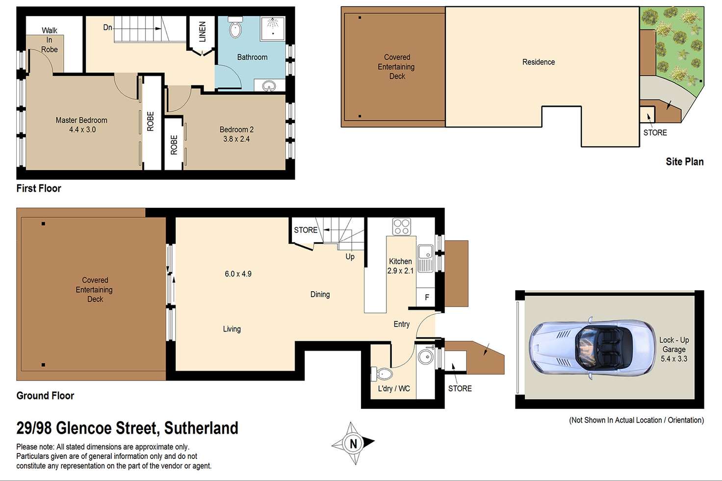 Floorplan of Homely townhouse listing, 29/98 Glencoe Street, Sutherland NSW 2232