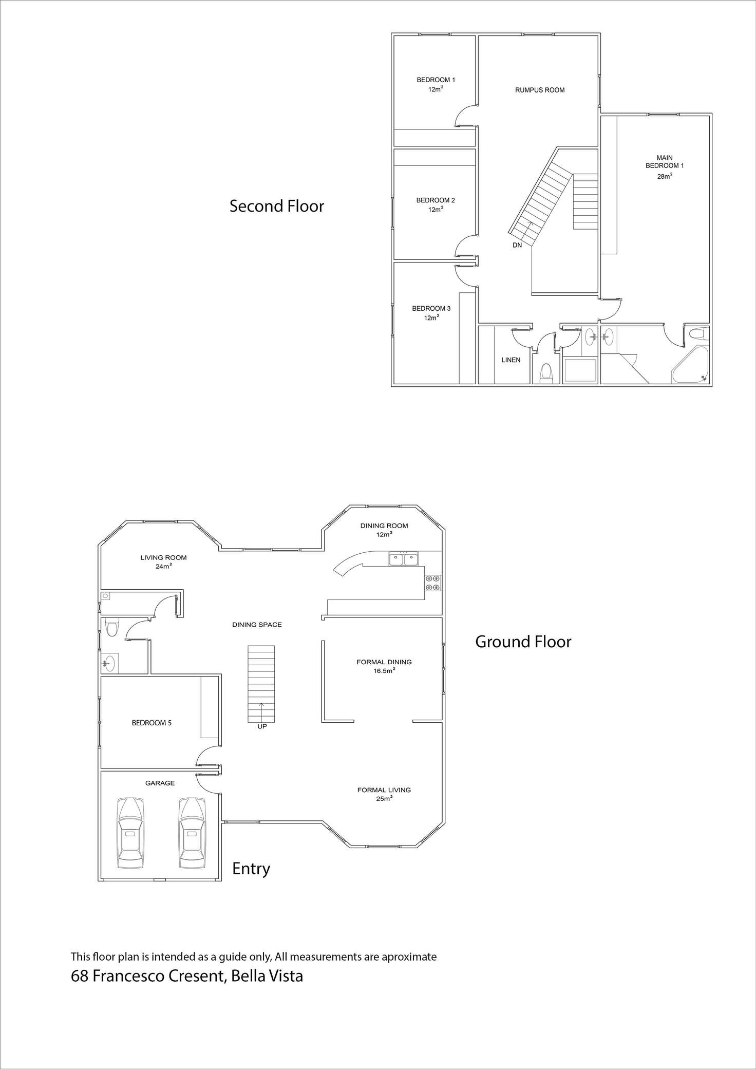 Floorplan of Homely house listing, 68 Francesco Crescent, Bella Vista NSW 2153