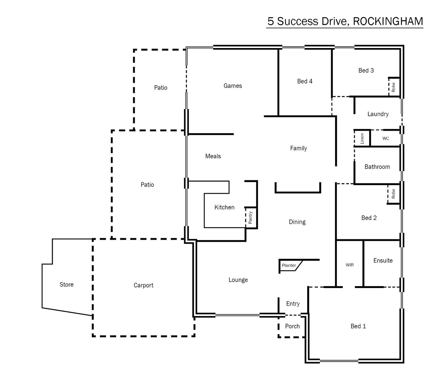 Floorplan of Homely house listing, 5 Success Drive, Rockingham WA 6168