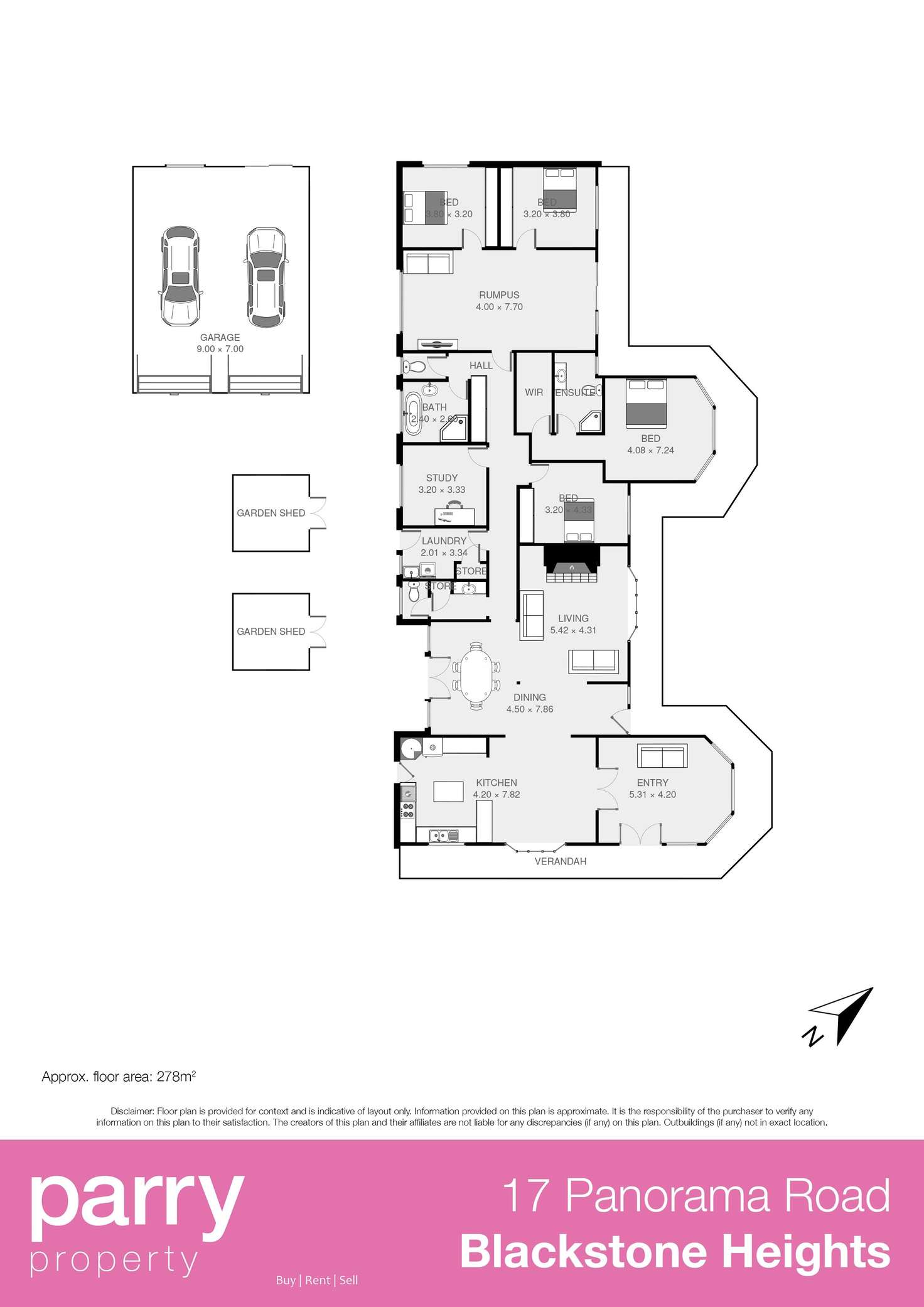 Floorplan of Homely house listing, 17 Panorama Road, Blackstone Heights TAS 7250