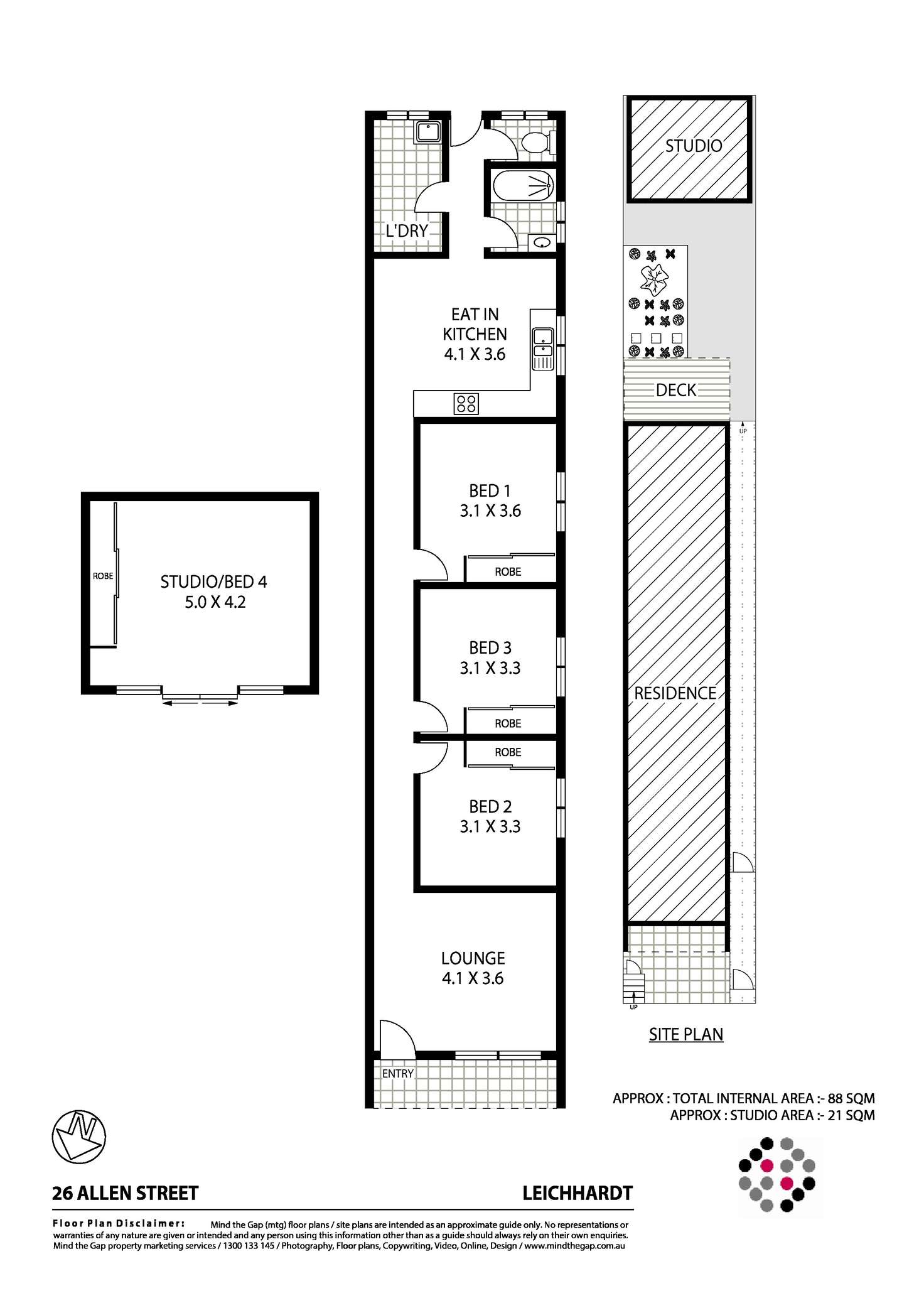 Floorplan of Homely house listing, 26 Allen Street, Leichhardt NSW 2040