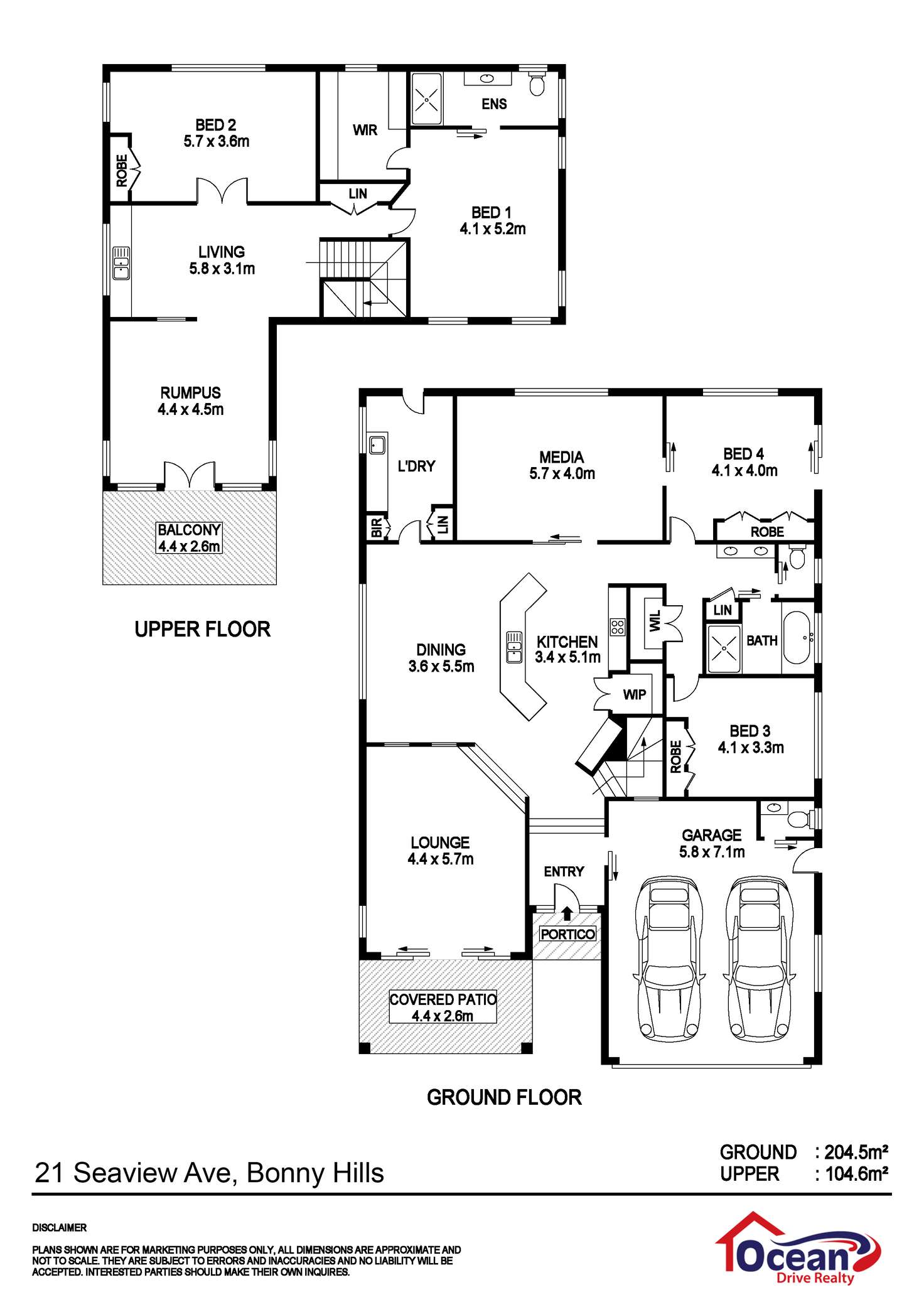 Floorplan of Homely house listing, 21 Seaview Street, Bonny Hills NSW 2445