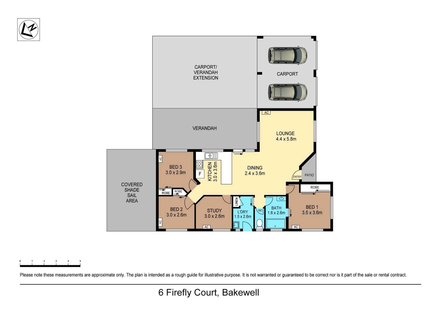 Floorplan of Homely house listing, 6 Firefly Court, Bakewell NT 832