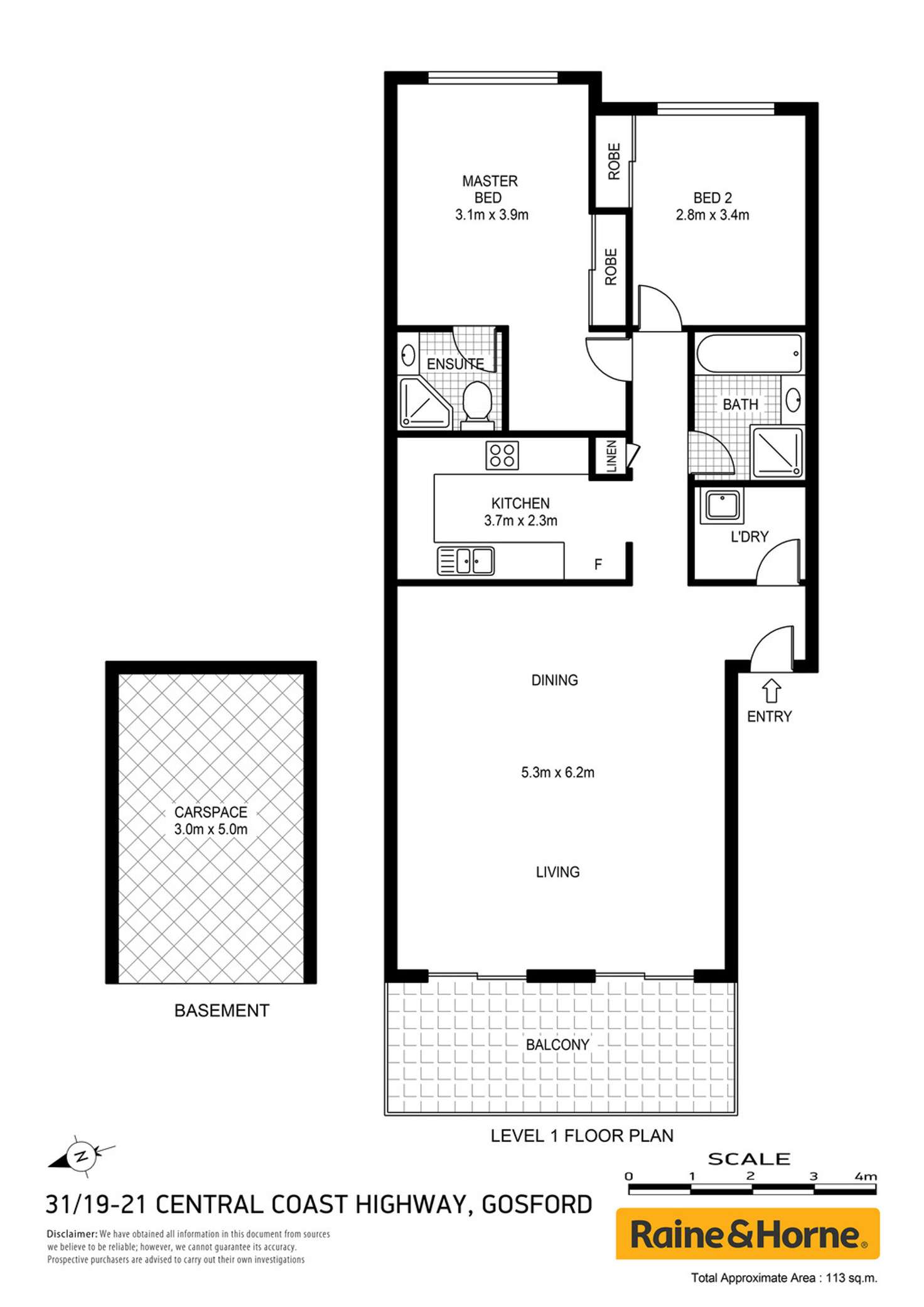 Floorplan of Homely unit listing, 31/19-21 Central Coast Highway, Gosford NSW 2250