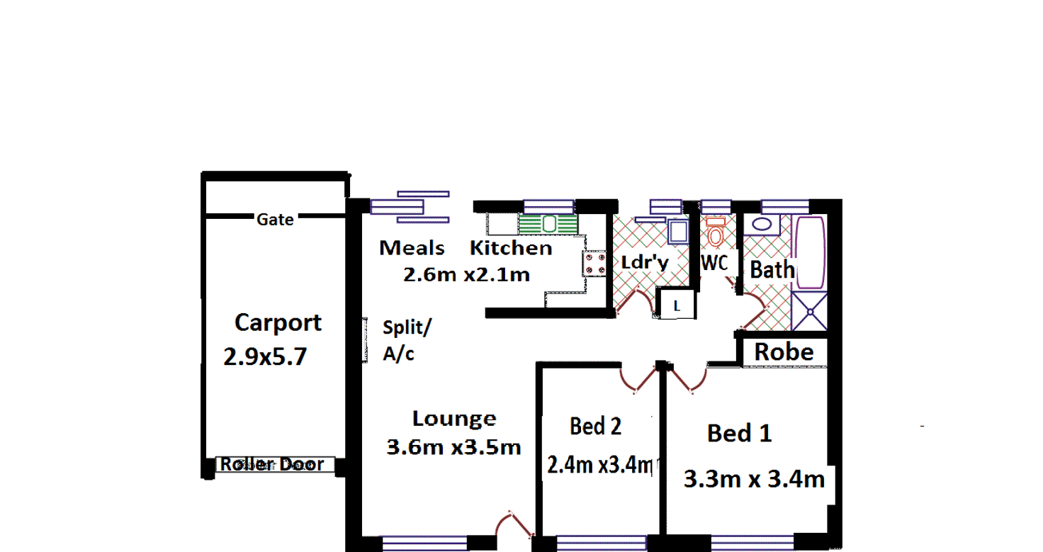 Floorplan of Homely villa listing, 4 / 49 Valley Road, Hope Valley SA 5090