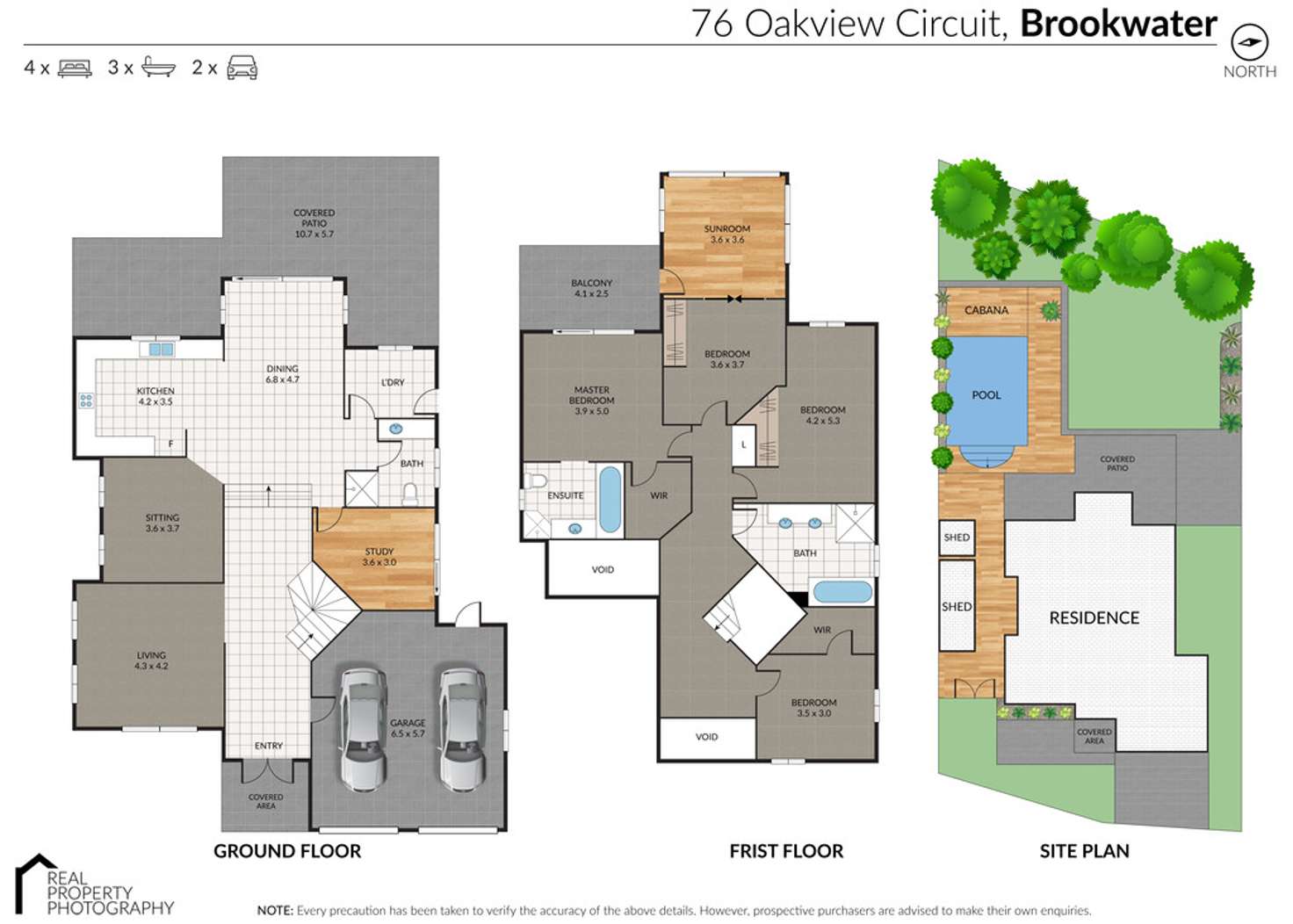 Floorplan of Homely house listing, 76 Oakview Circuit, Brookwater QLD 4300