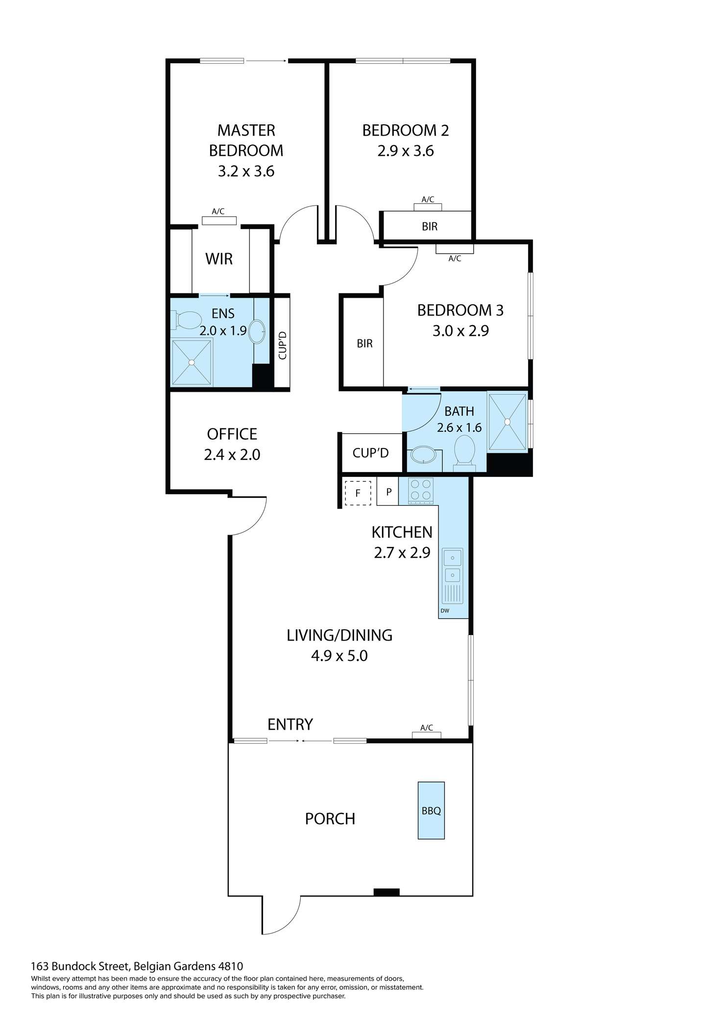 Floorplan of Homely unit listing, 110/167-173 Bundock Street, Belgian Gardens QLD 4810