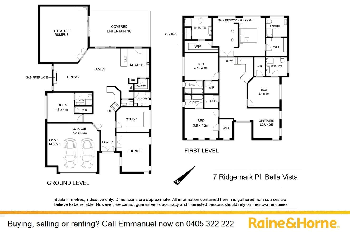 Floorplan of Homely house listing, 7 Ridgemark Place, Bella Vista NSW 2153