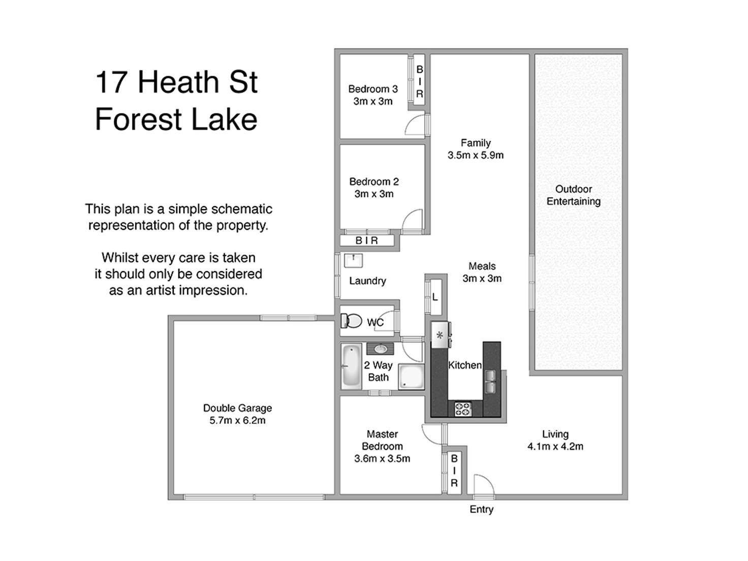 Floorplan of Homely house listing, 17a Heath Street, Forest Lake QLD 4078