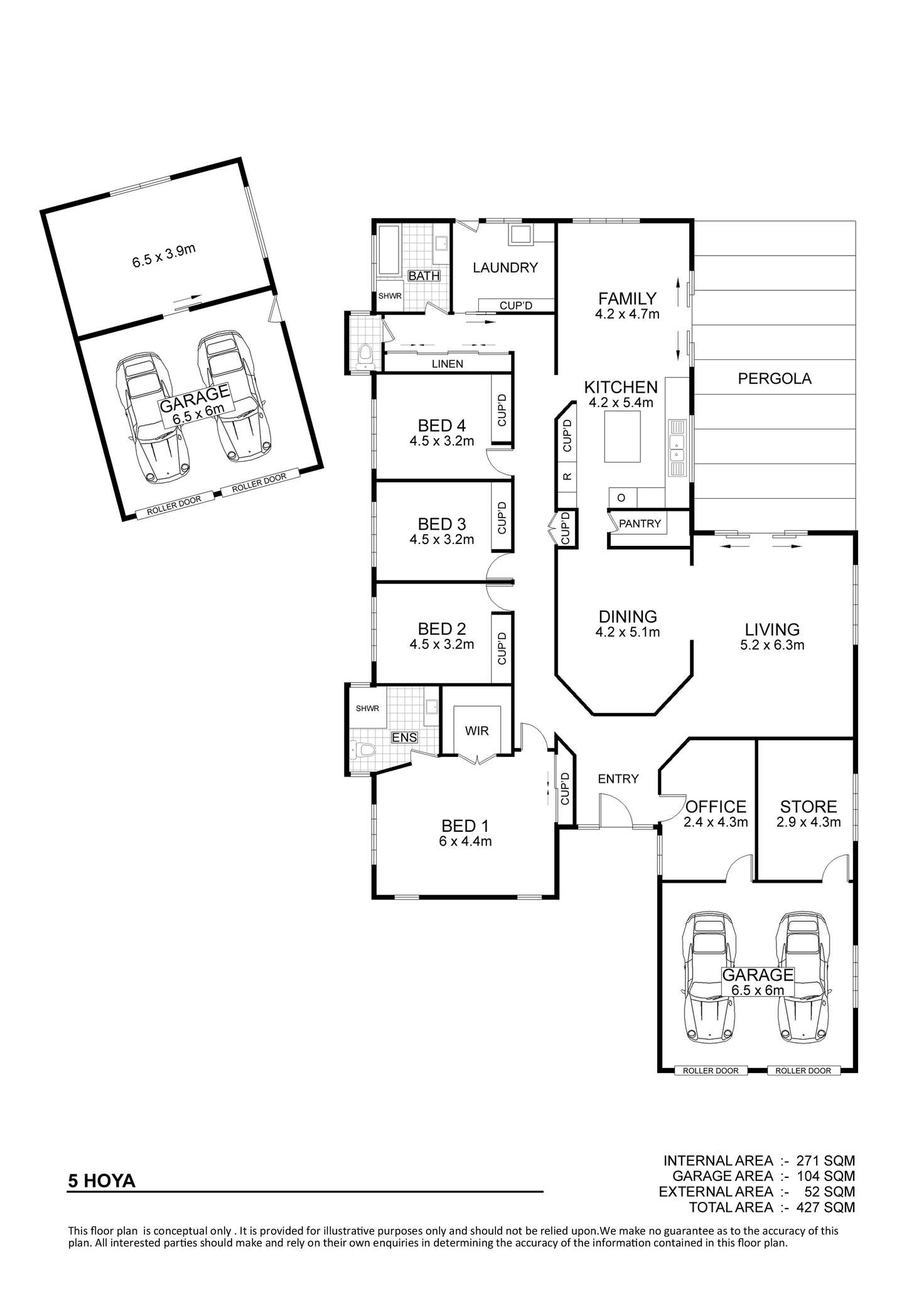 Floorplan of Homely house listing, 5 Hoya Court, Annandale QLD 4814