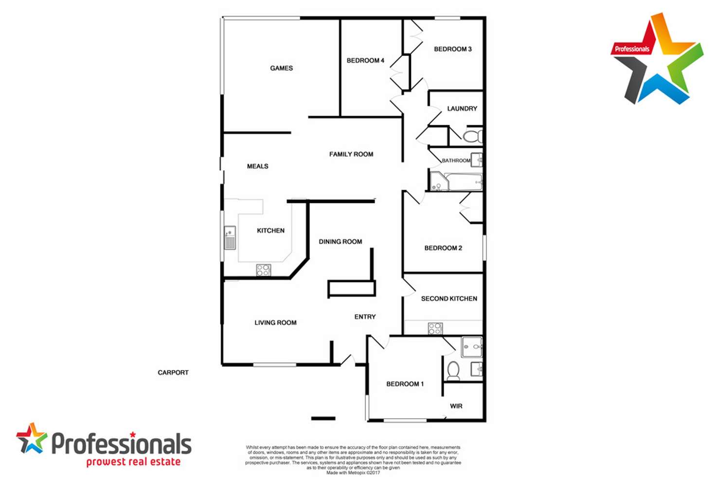 Floorplan of Homely house listing, 4 Tian Close, Willetton WA 6155