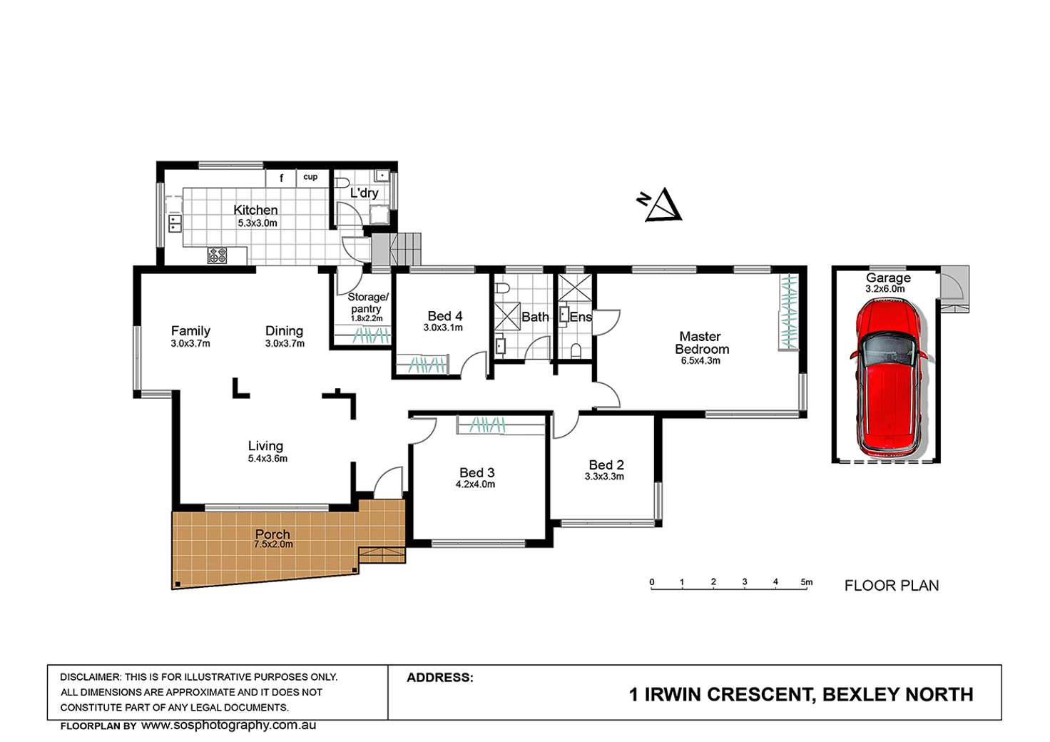 Floorplan of Homely house listing, 1 Irwin Crescent, Bexley North NSW 2207