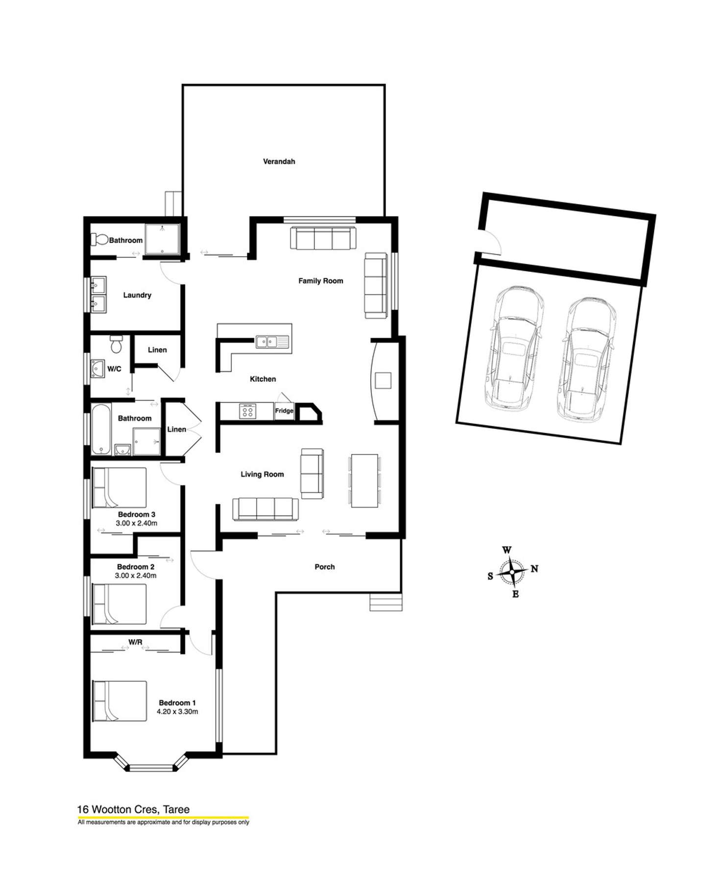 Floorplan of Homely house listing, 16 Wootton Crescent, Taree NSW 2430