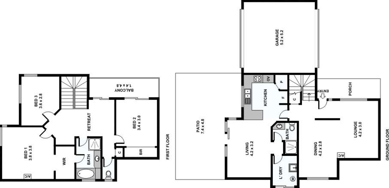 Floorplan of Homely house listing, 6/20 Harvey Street, Burswood WA 6100