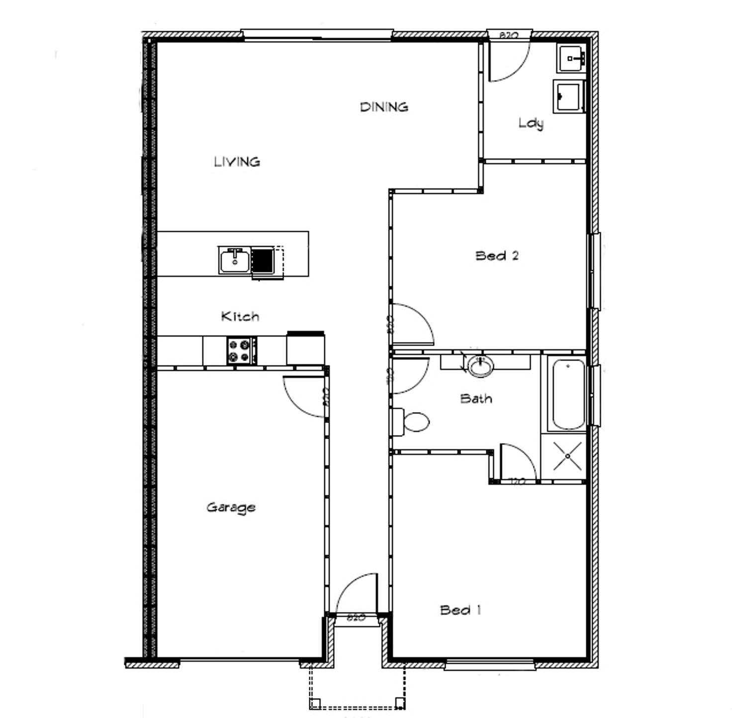Floorplan of Homely unit listing, 16/20 Haigh Street, Port Lincoln SA 5606