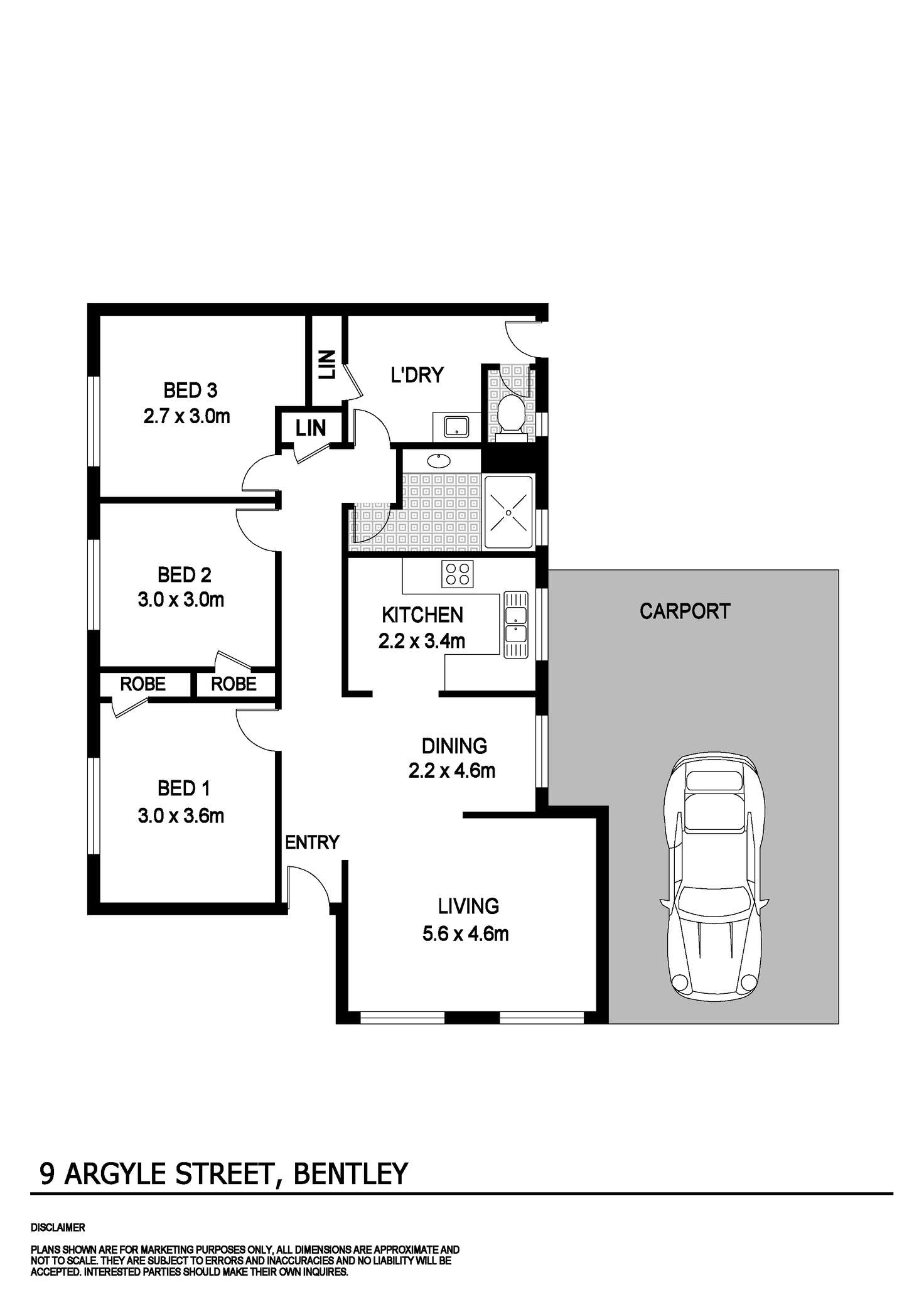 Floorplan of Homely house listing, 9 Argyle Street, Bentley WA 6102