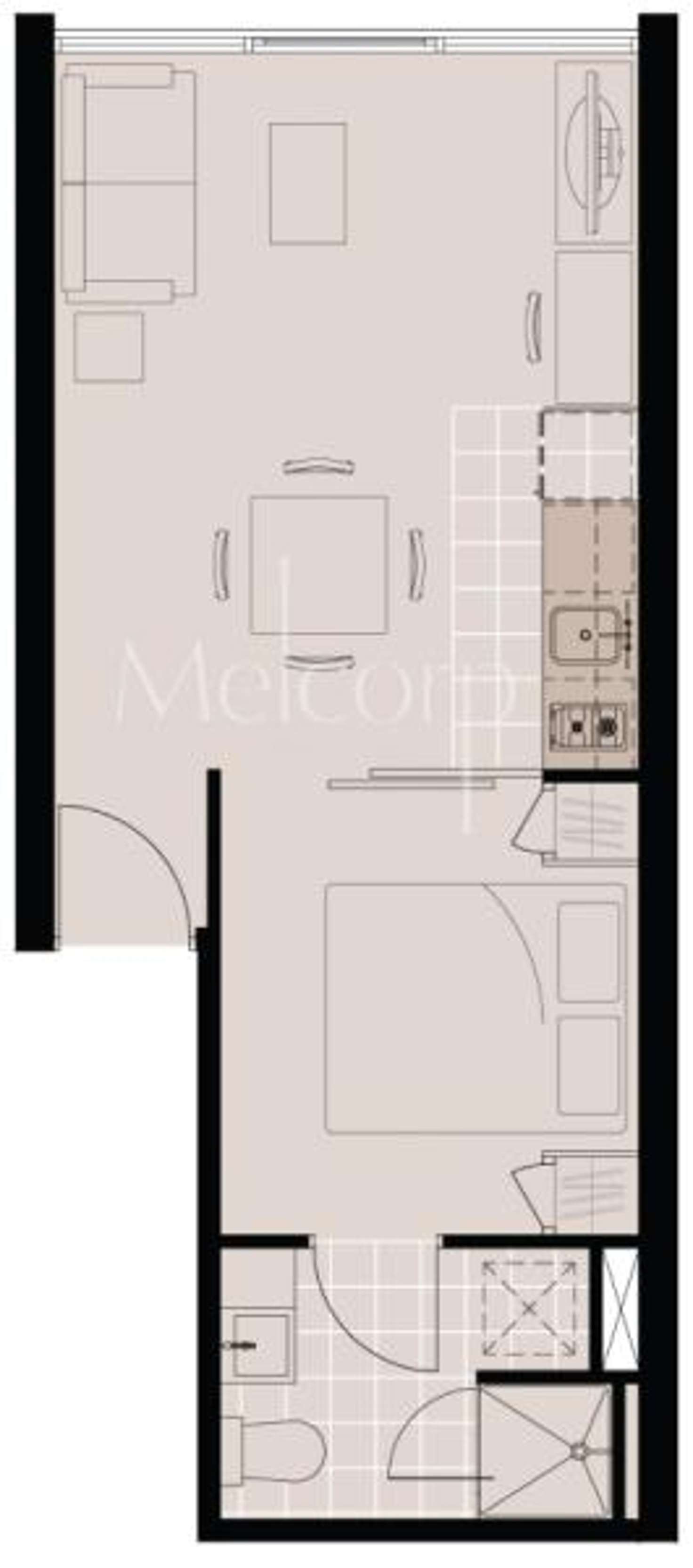 Floorplan of Homely apartment listing, 1105/25 Therry Street, Melbourne VIC 3000