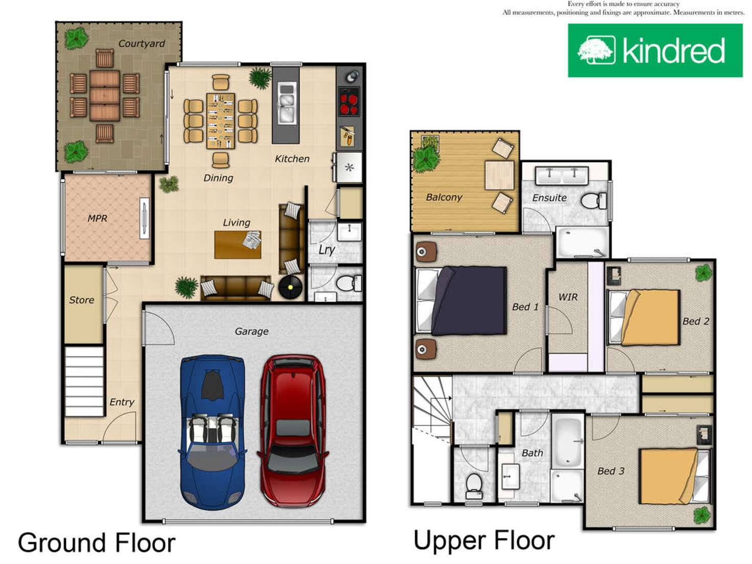 Floorplan of Homely townhouse listing, 5/15 Landsborough Avenue, Scarborough QLD 4020