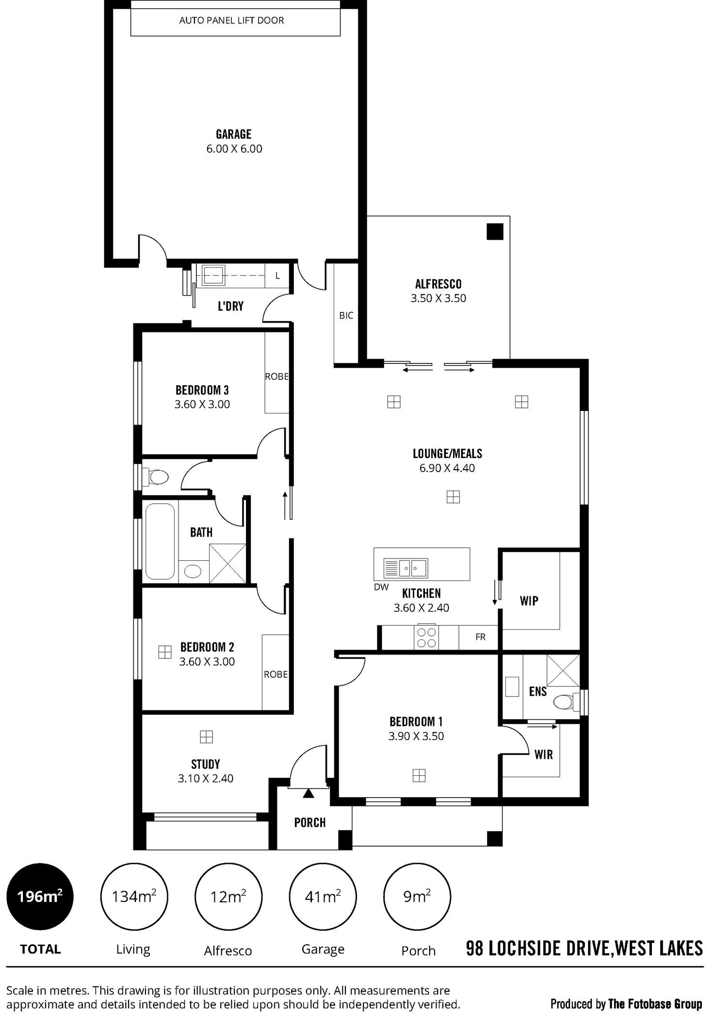 Floorplan of Homely house listing, 98 Lochside Drive, West Lakes SA 5021