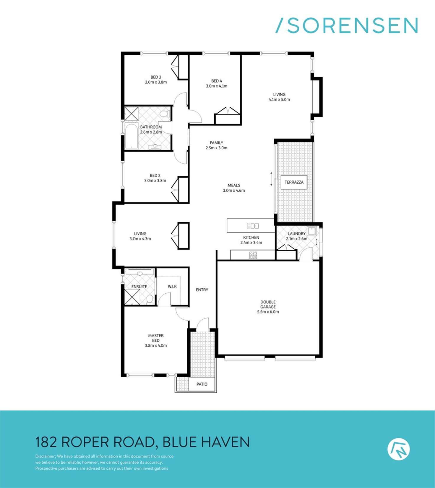 Floorplan of Homely house listing, 182 Roper Road, Blue Haven NSW 2262