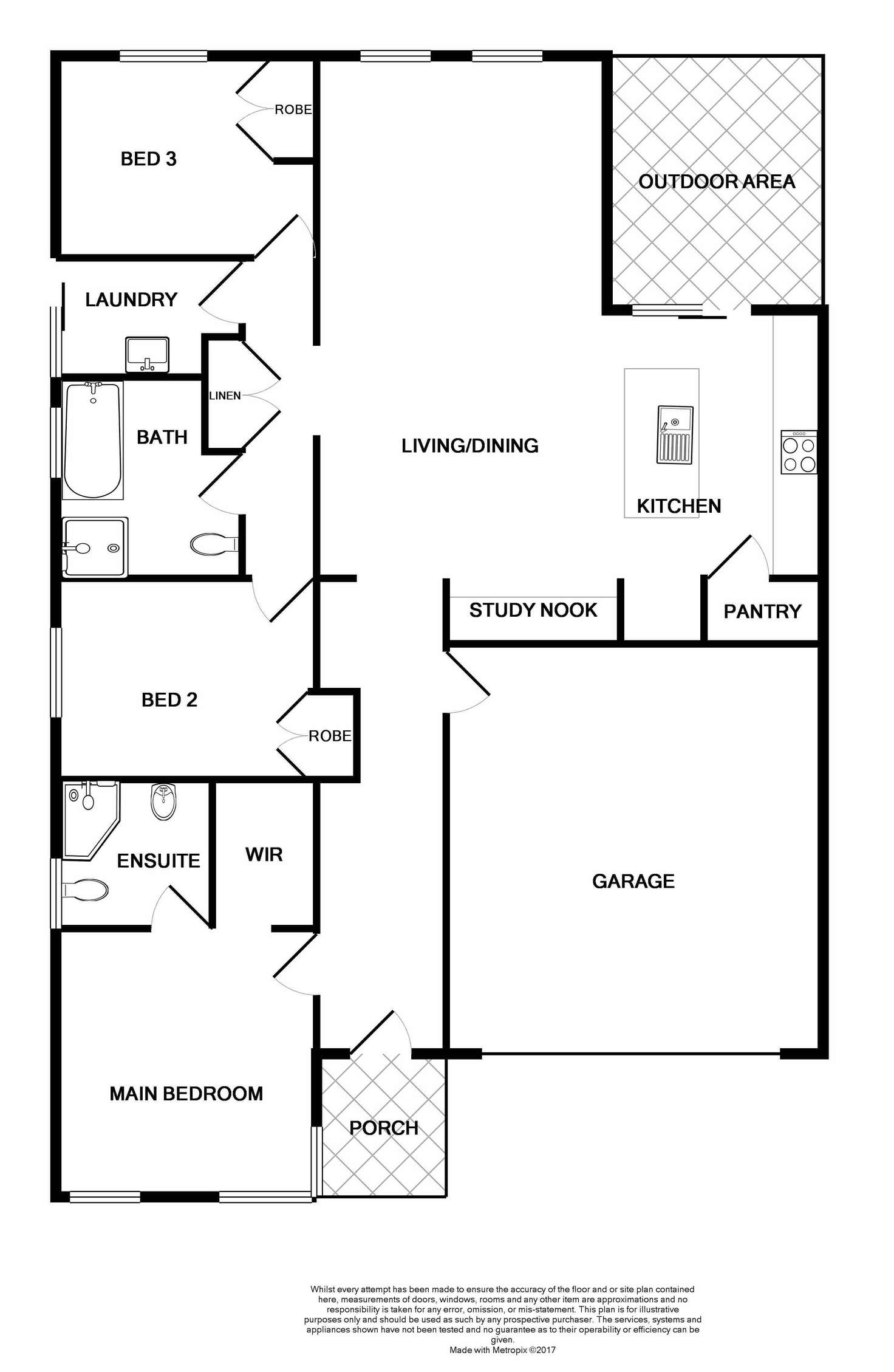 Floorplan of Homely house listing, 34 Dunnart Street, Aberglasslyn NSW 2320